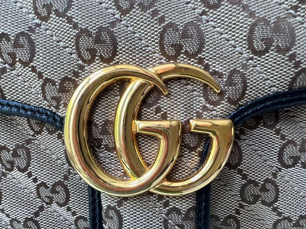 Gucci GG Beige Marmont Small Shoulder Bag (RRP £1,570)