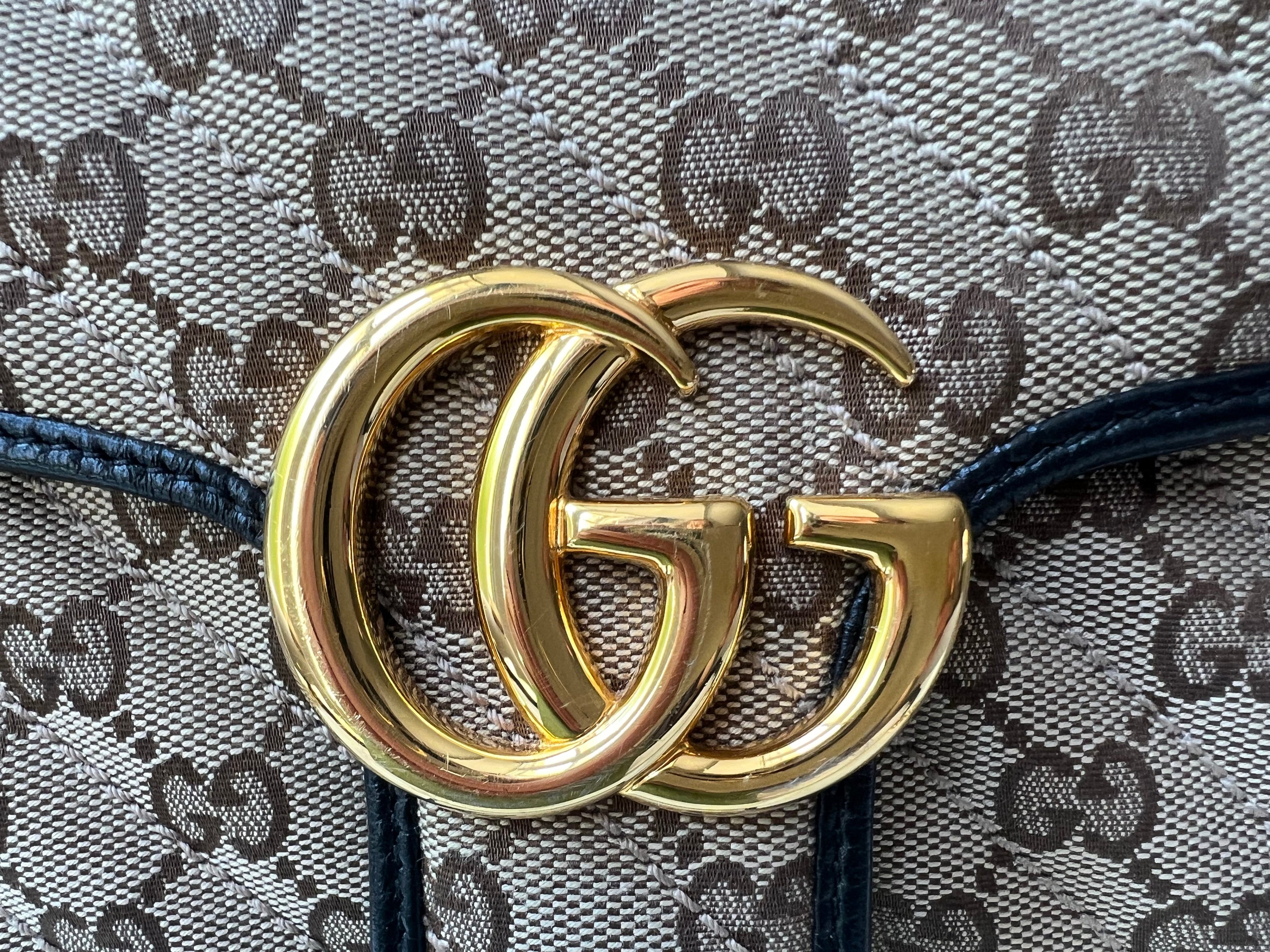 Gucci GG Beige Marmont Small Shoulder Bag (RRP £1,570)