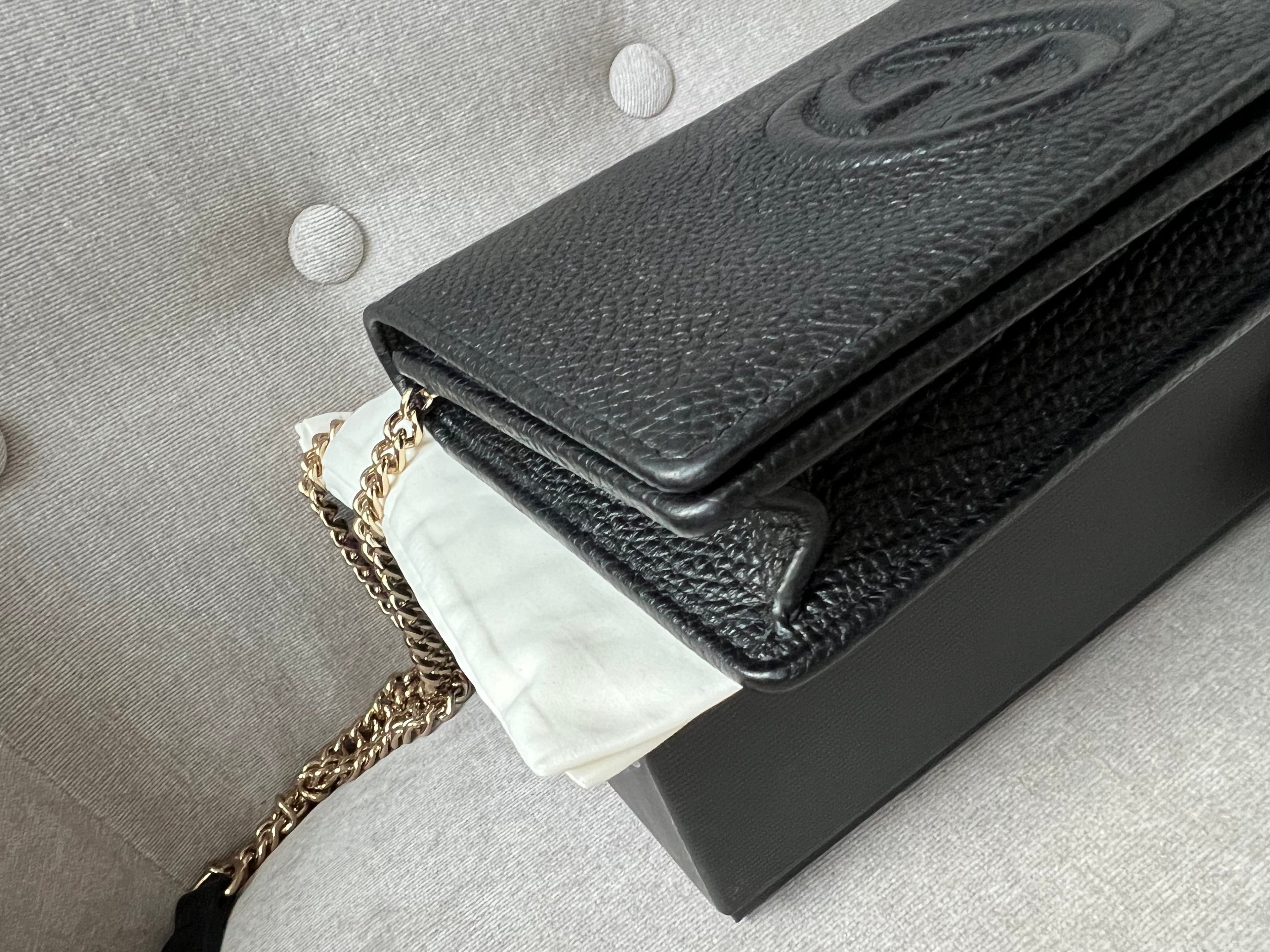 Gucci Black Soho Chain Wallet
