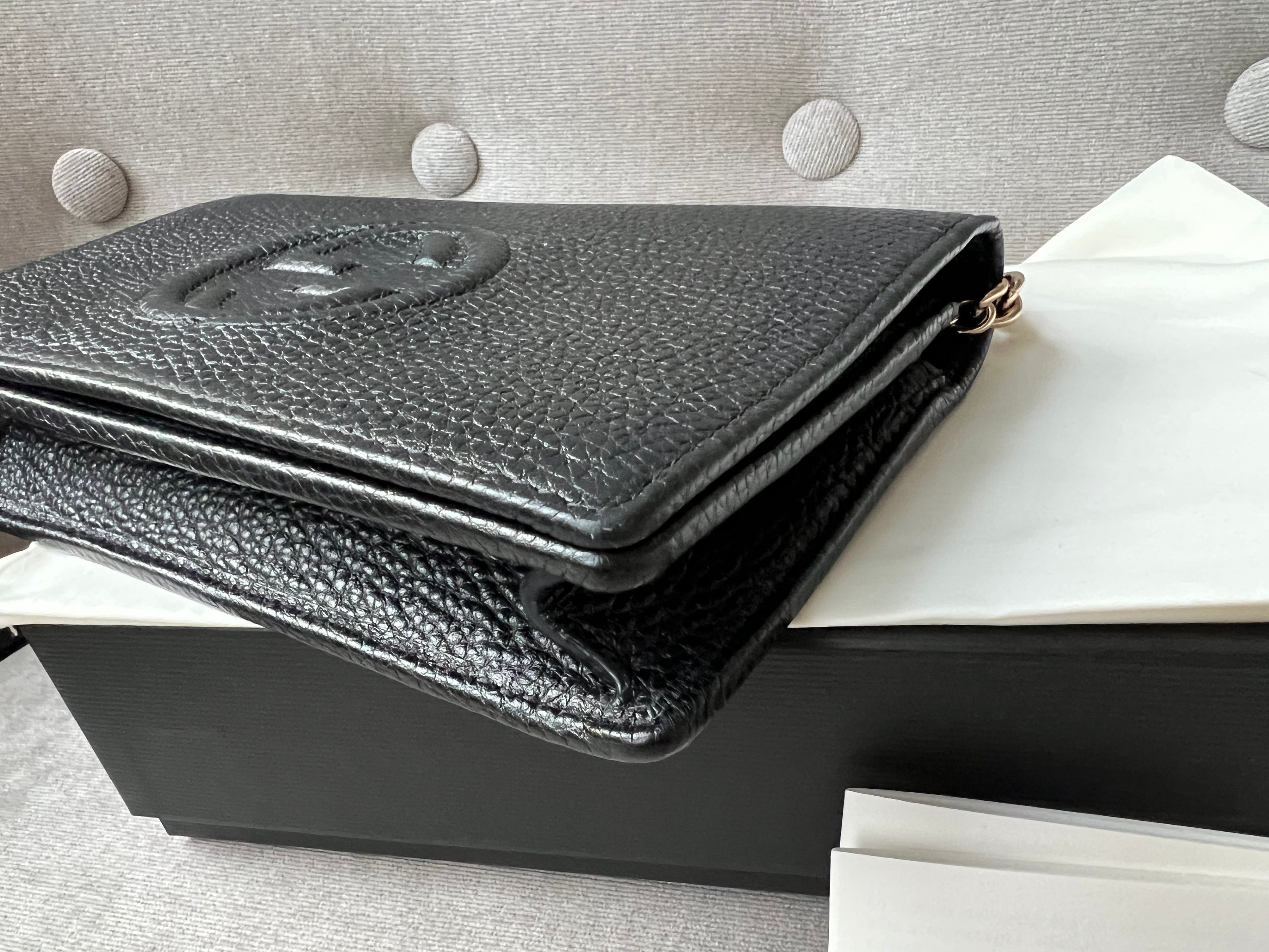 Gucci Black Soho Chain Wallet