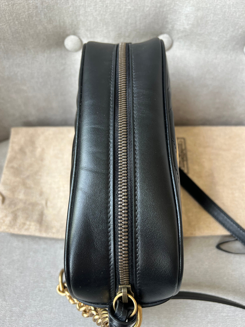 Gucci GG Black Marmont Small Shoulder Bag