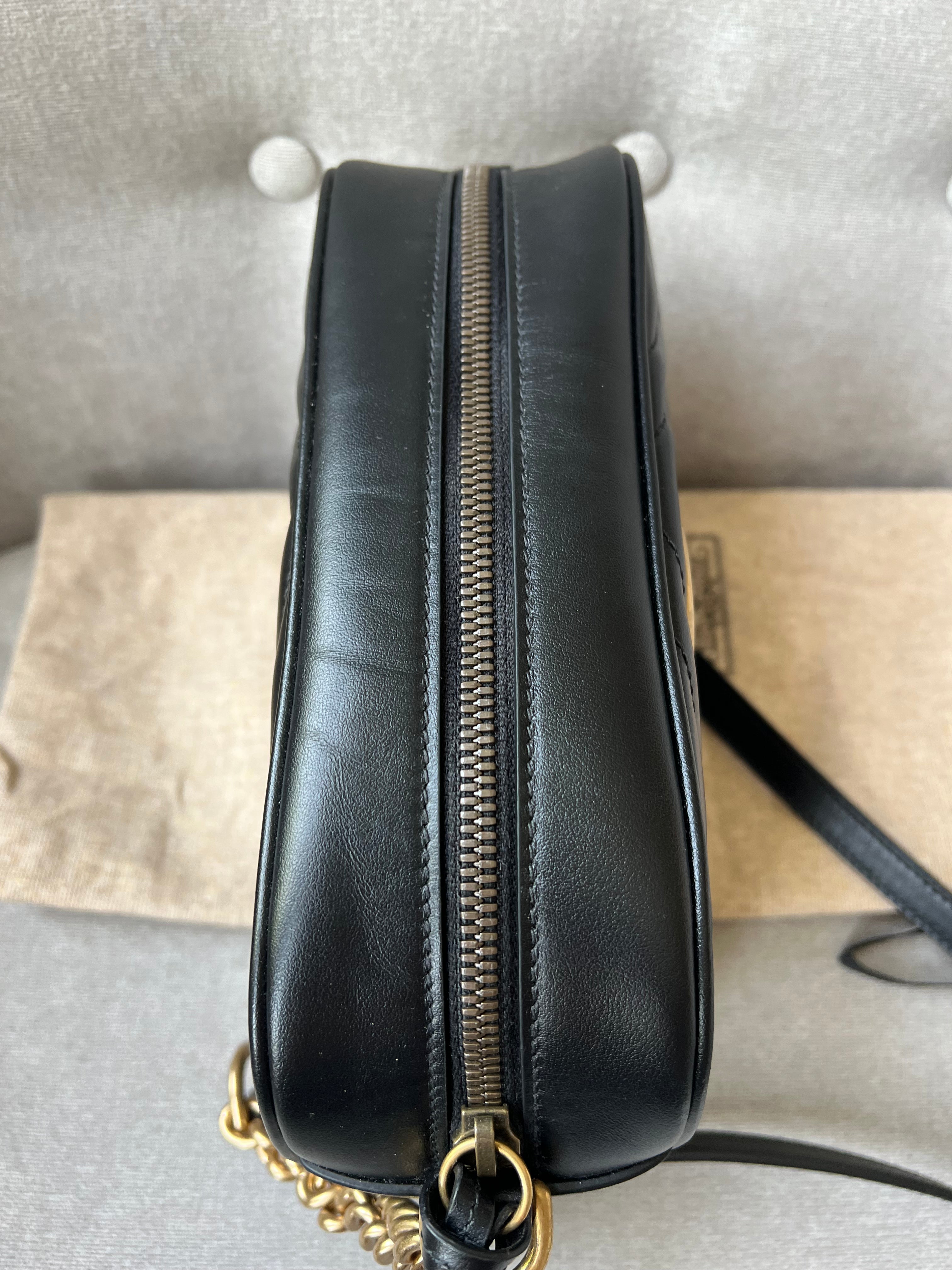 Gucci GG Black Marmont Small Shoulder Bag