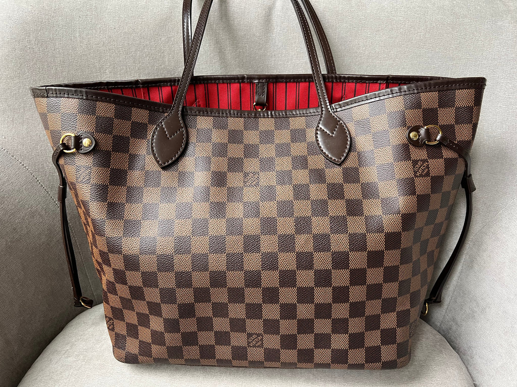 Louis Vuitton Neverfull MM Damier Ebene Cherry Interior (RRP £1,410)
