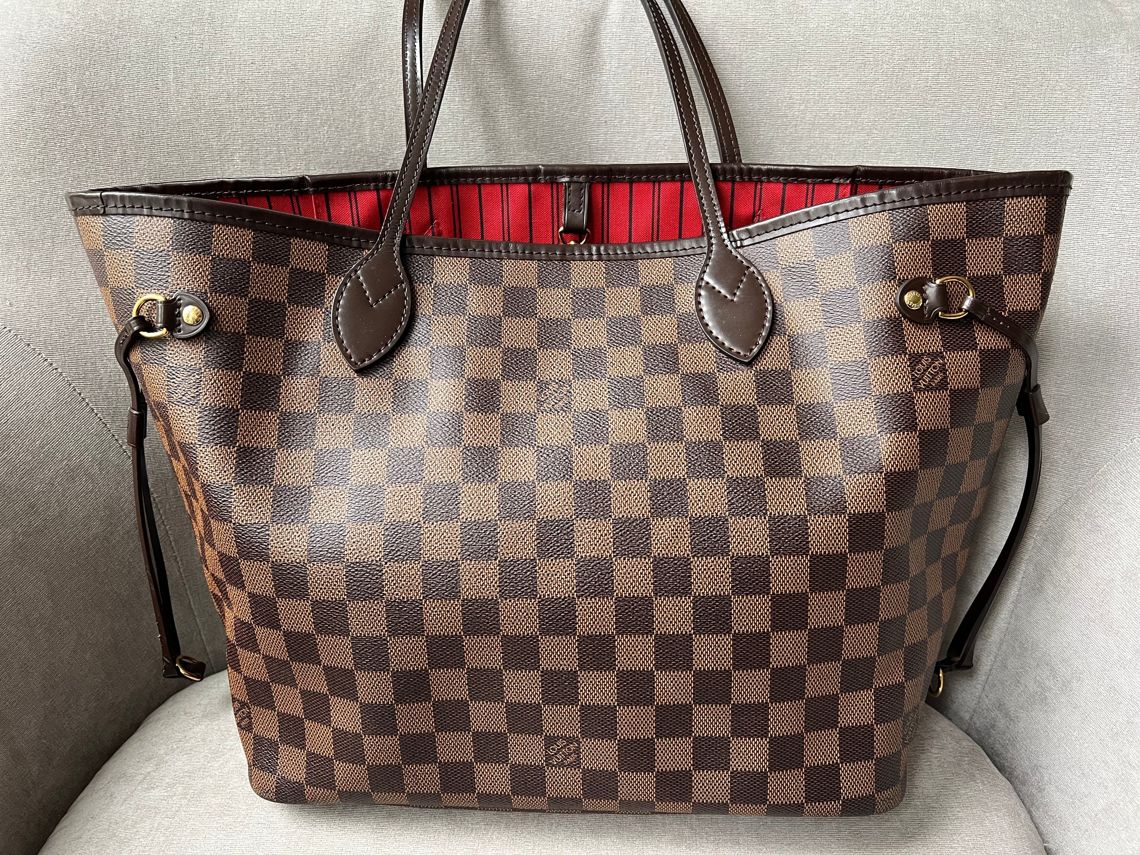 Louis Vuitton Neverfull MM Damier Ebene Cherry Interior (RRP £1,410)