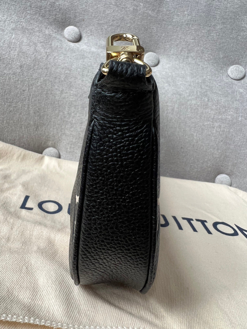 Louis Vuitton Multi Pochette Accessoires Black Beige Empreinte (RRP £2120)
