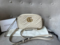 Gucci GG White Marmont Small Shoulder Bag