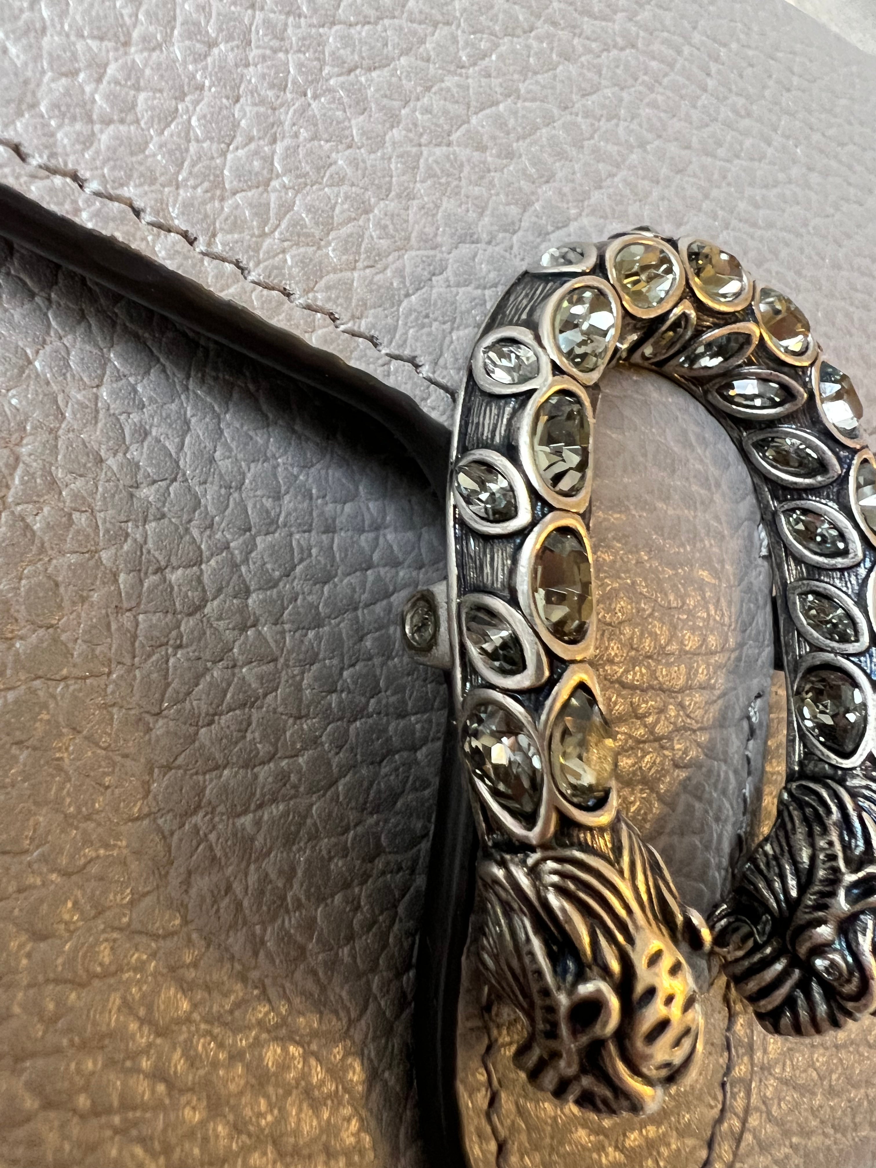 Gucci Dionysus Grey Mini Chain Bag (RRP £1340)