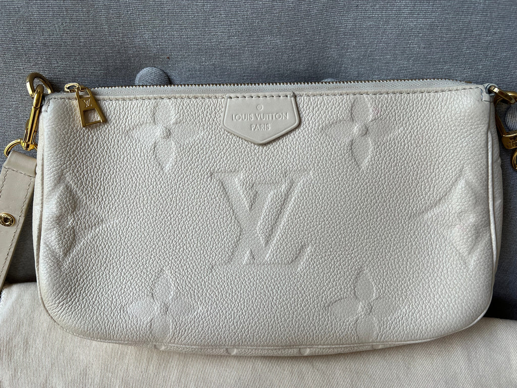 Louis Vuitton Multi Pochette Accessoires Creme Empreinte (RRP £2110)