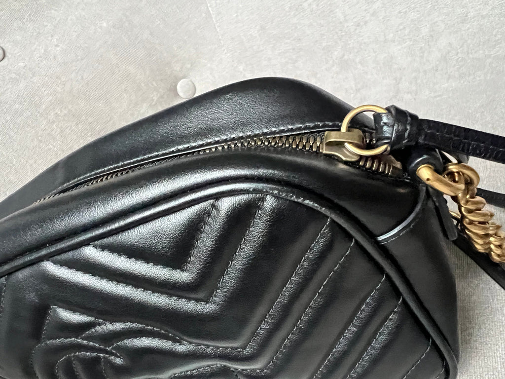 Gucci GG Black Marmont Small Shoulder Bag