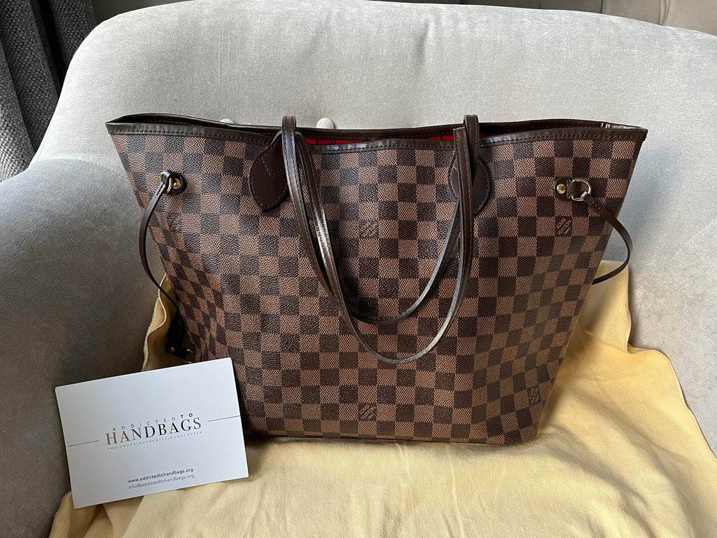 Louis Vuitton Neverfull MM Damier Ebene Cherry Interior (RRP £1,410)
