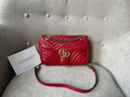 Gucci GG Hibiscus Red Marmont Small Shoulder Bag