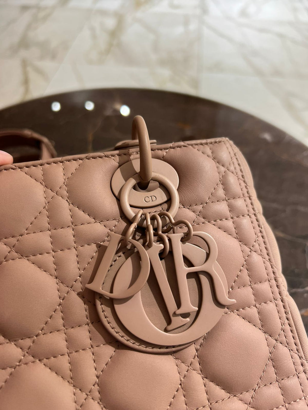Lady Dior Medium Ultra Matte Pink