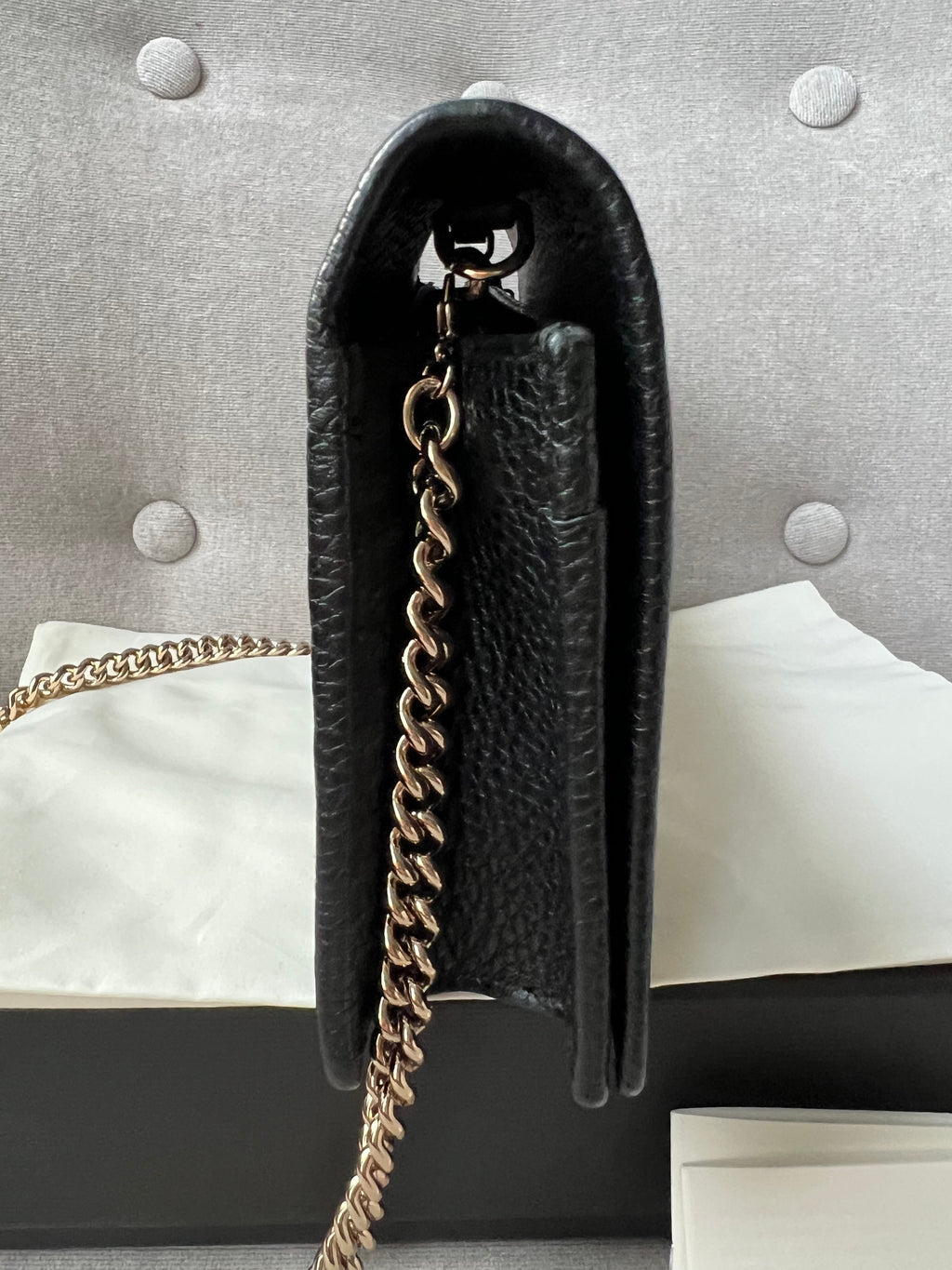 Gucci Black Soho Chain Wallet