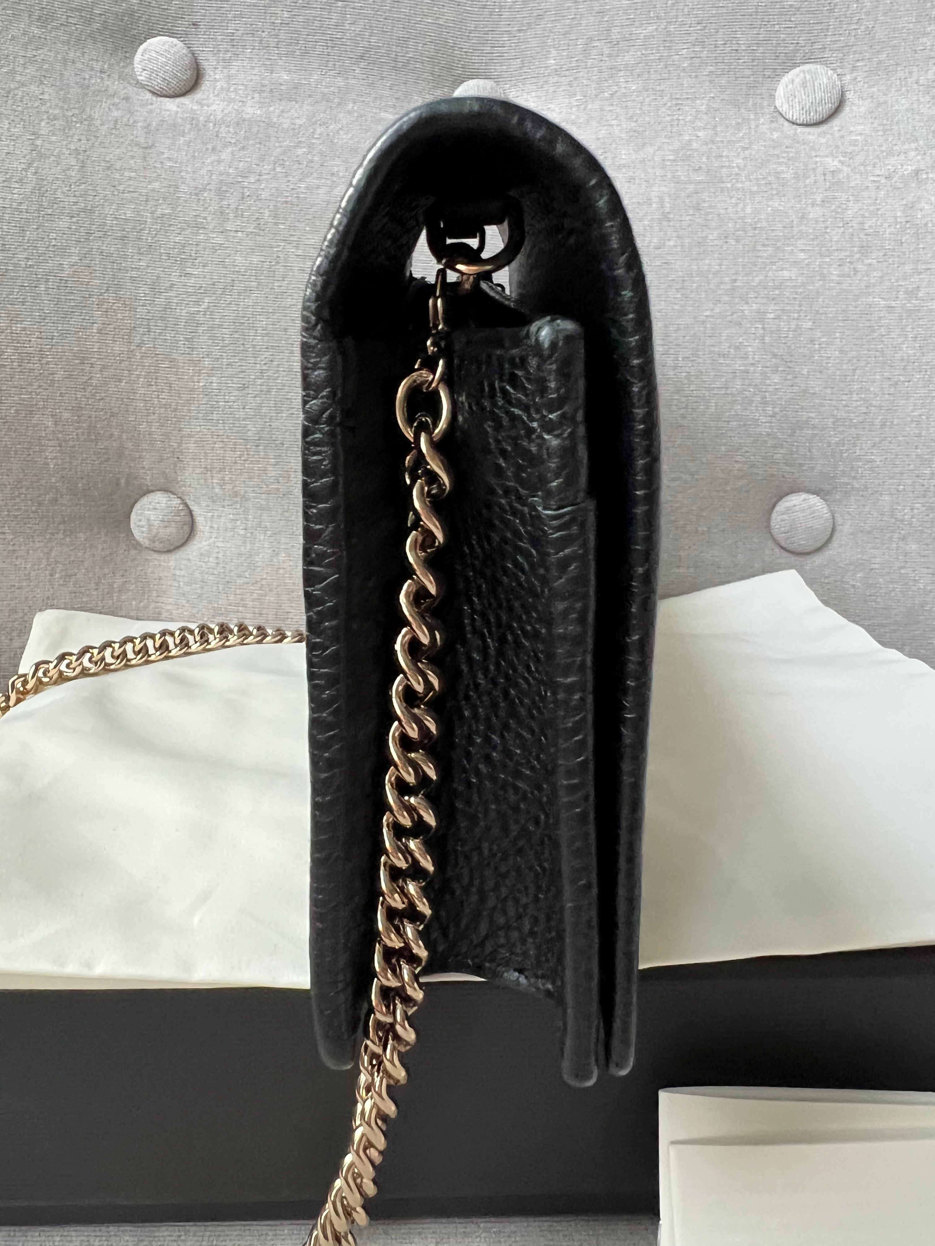 Gucci Black Soho Chain Wallet