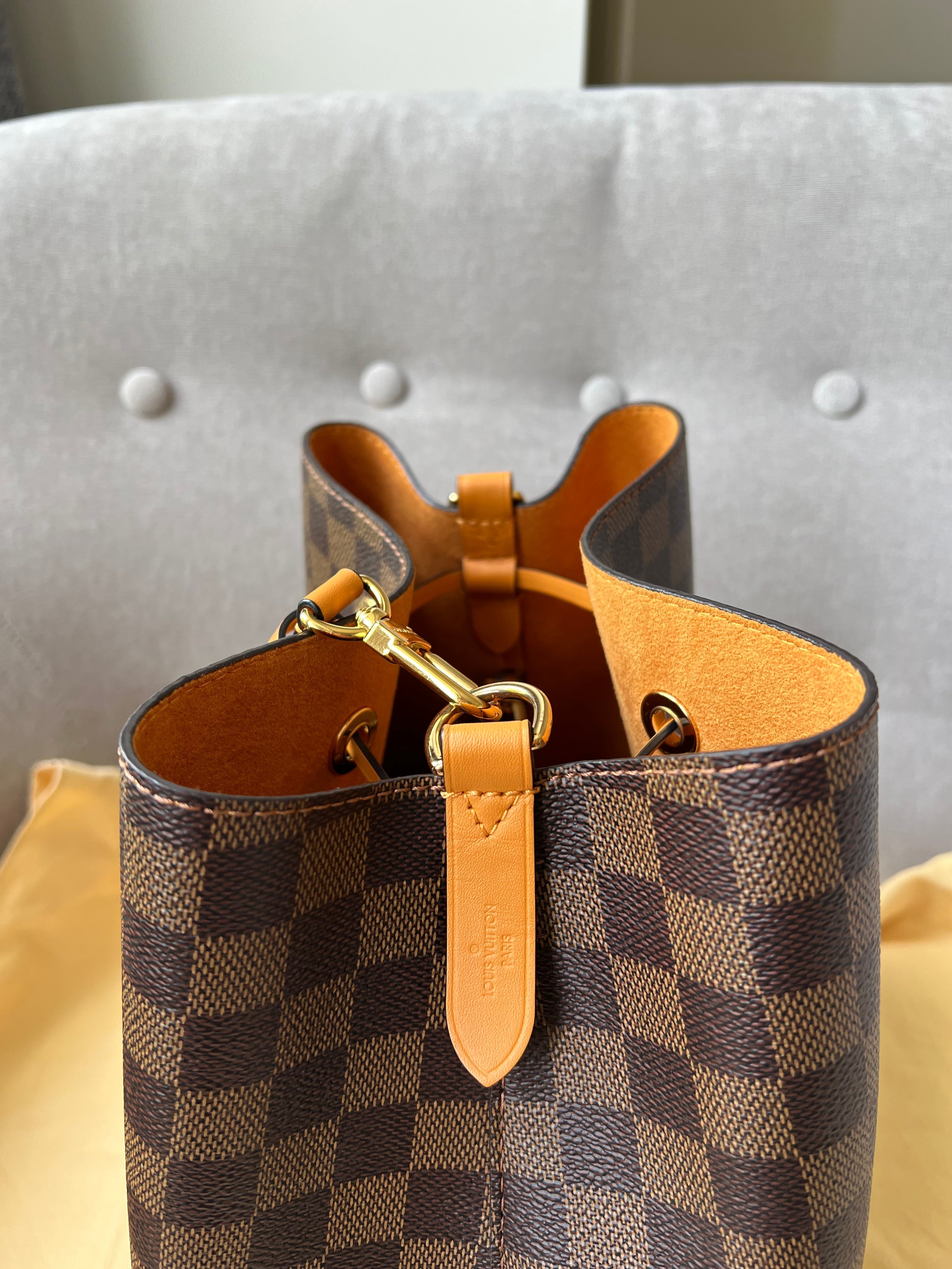 Louis Vuitton Neo Noe Damier Ebene and Safran (RRP £1,560)