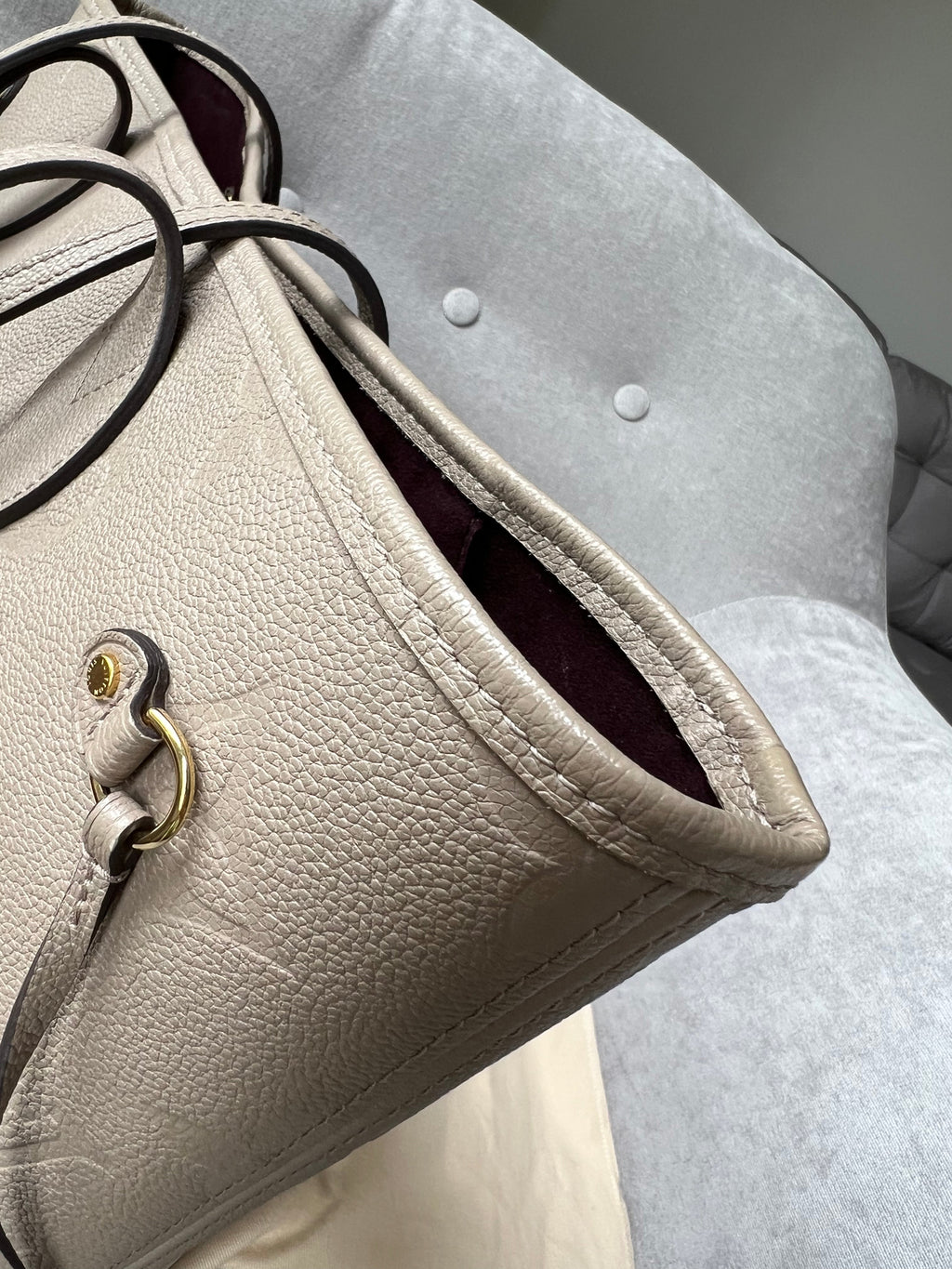 Louis Vuitton Neverfull MM Dune Empreinte (RRP £1,940)