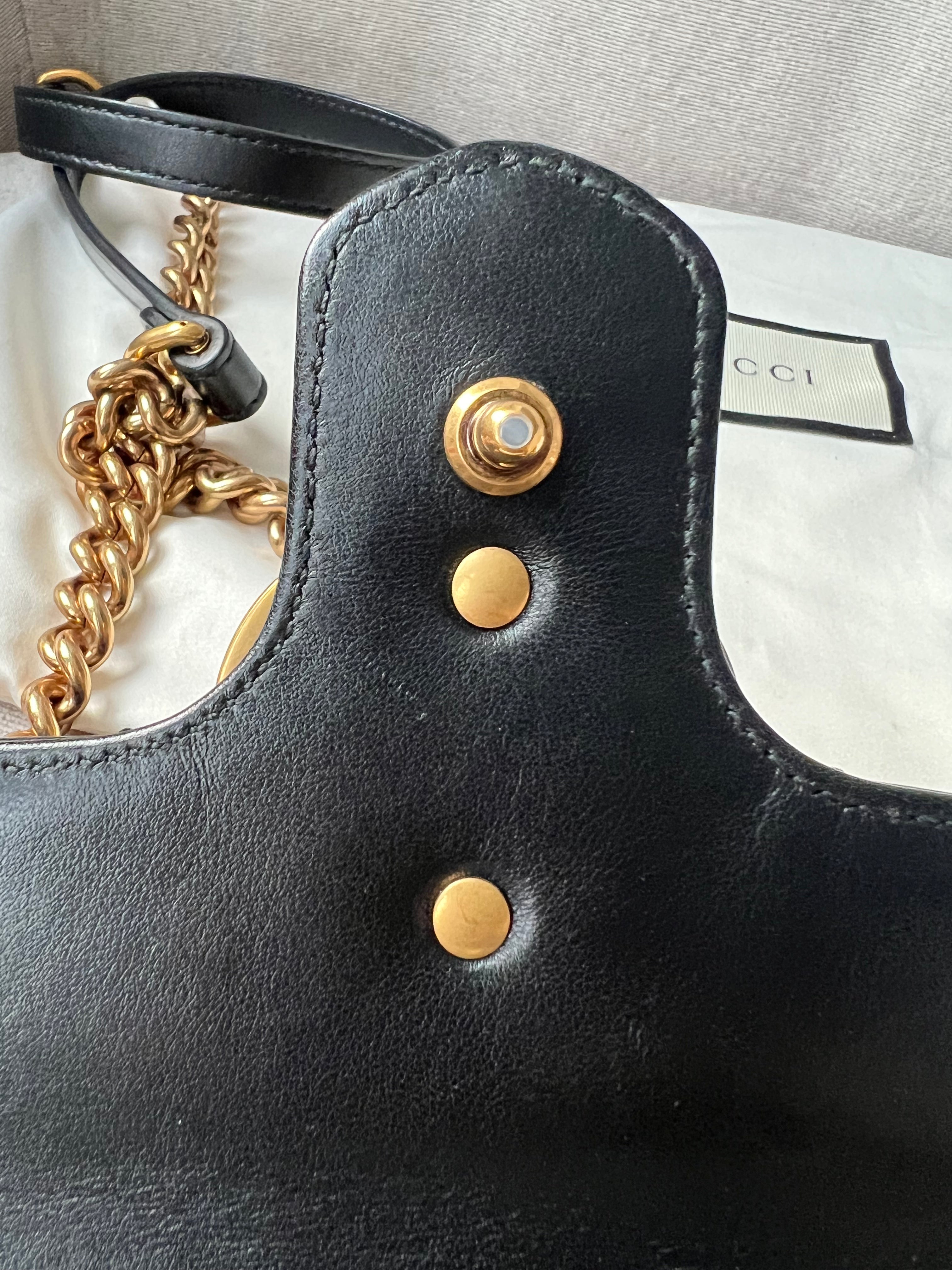 Gucci GG Black Marmont Mini Shoulder Bag