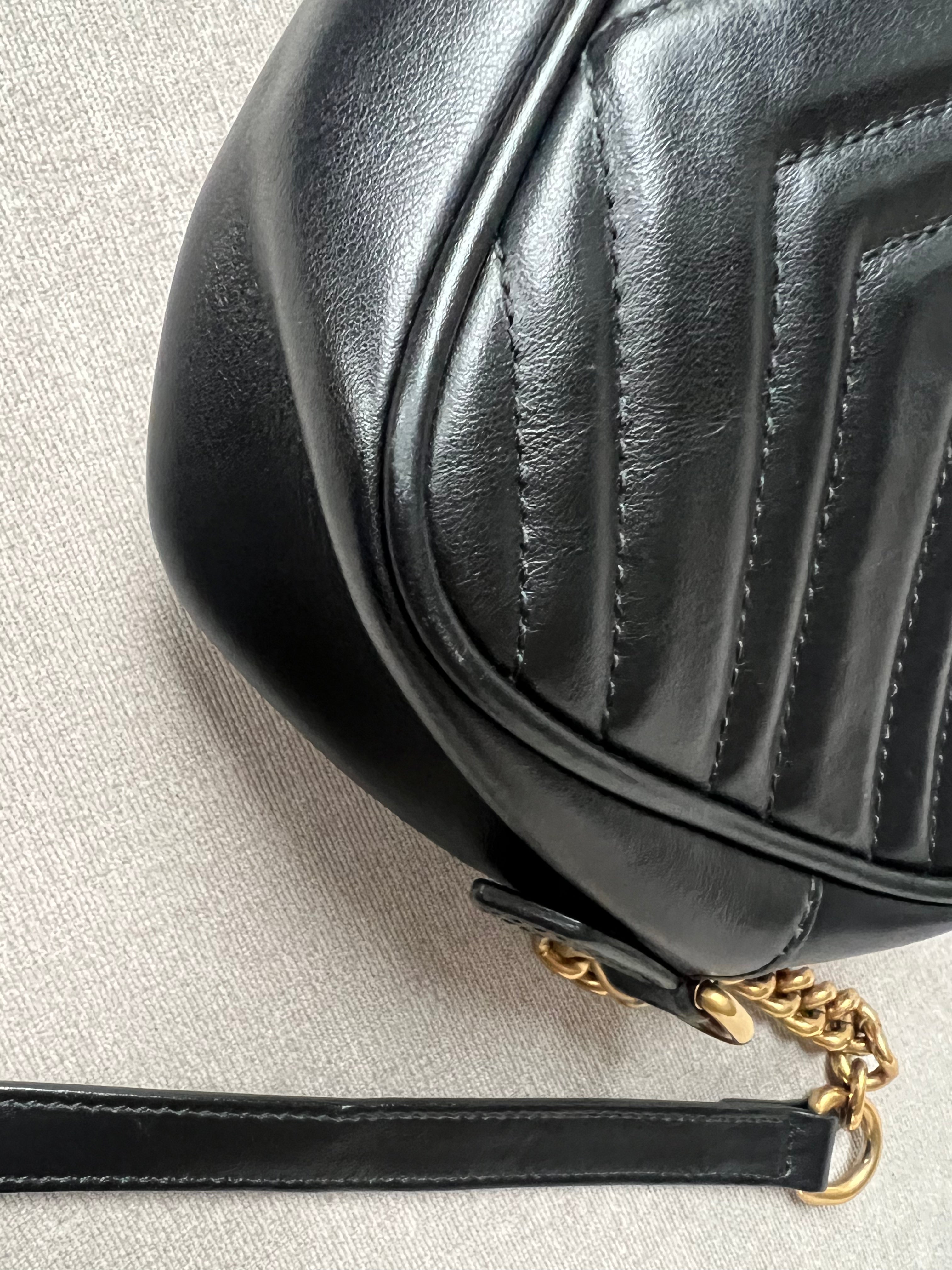 Gucci GG Black Marmont Small Shoulder Bag