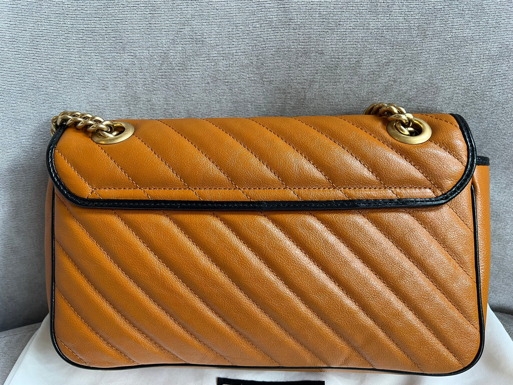 Gucci GG Torchon Tan Marmont Small Shoulder Bag