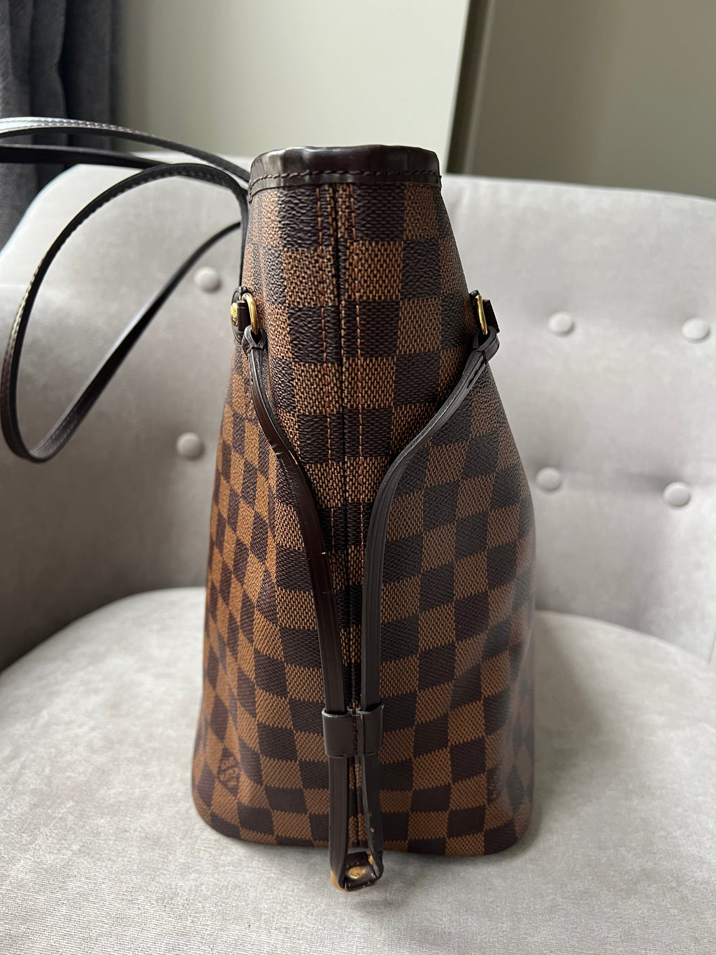 Louis Vuitton Neverfull MM Damier Ebene Cherry Interior (RRP £1,410)