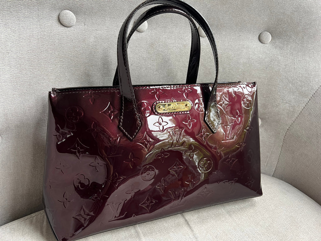 Louis Vuitton Wilshire Amarante Vernis Patent Leather