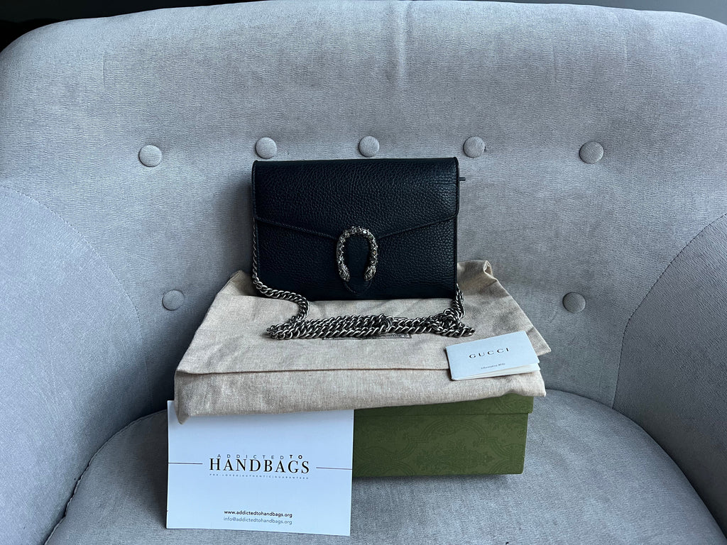 Gucci Dionysus Black Mini Chain Bag