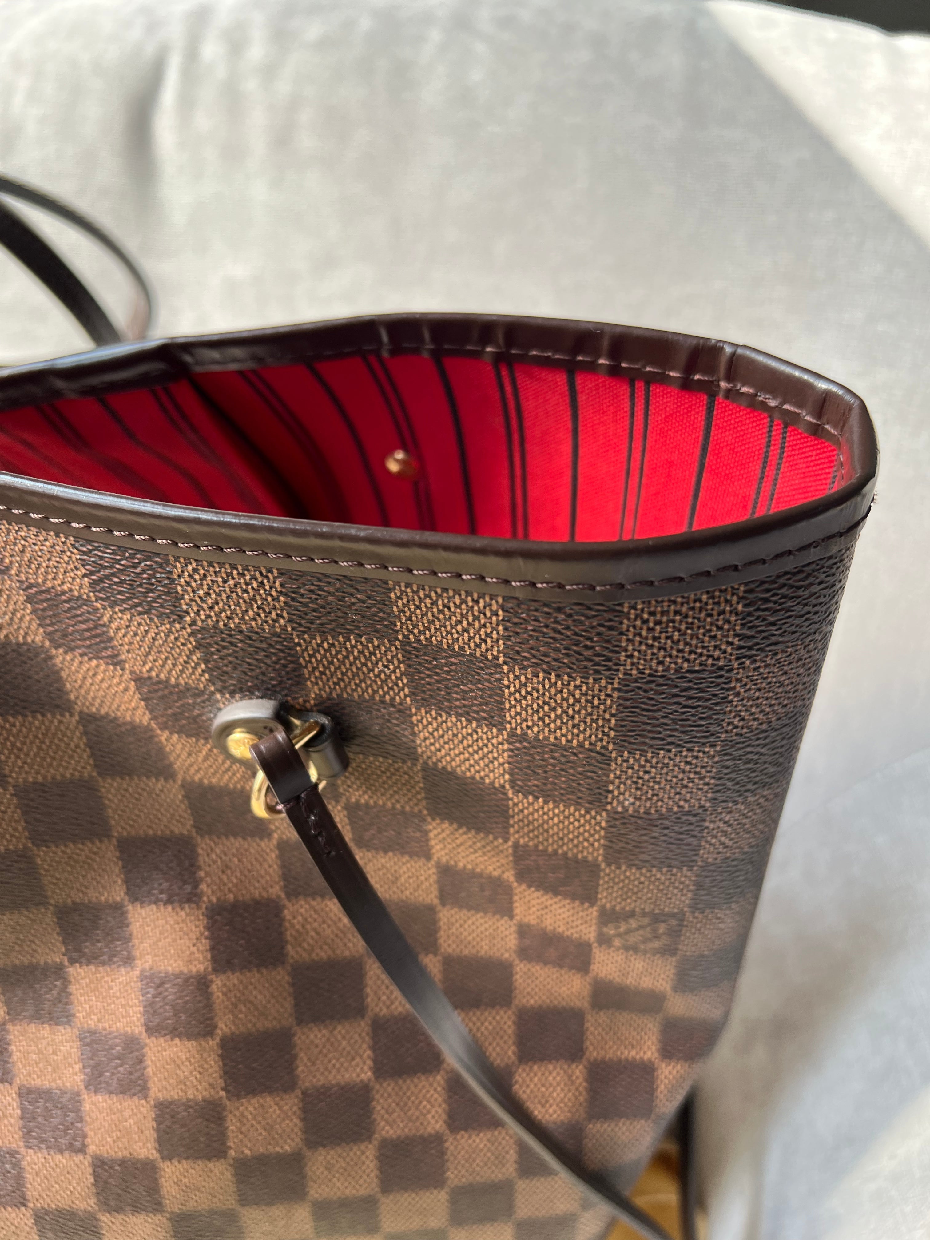Louis Vuitton Neverfull GM Damier Ebene Cherry Interior (RRP £1,450)