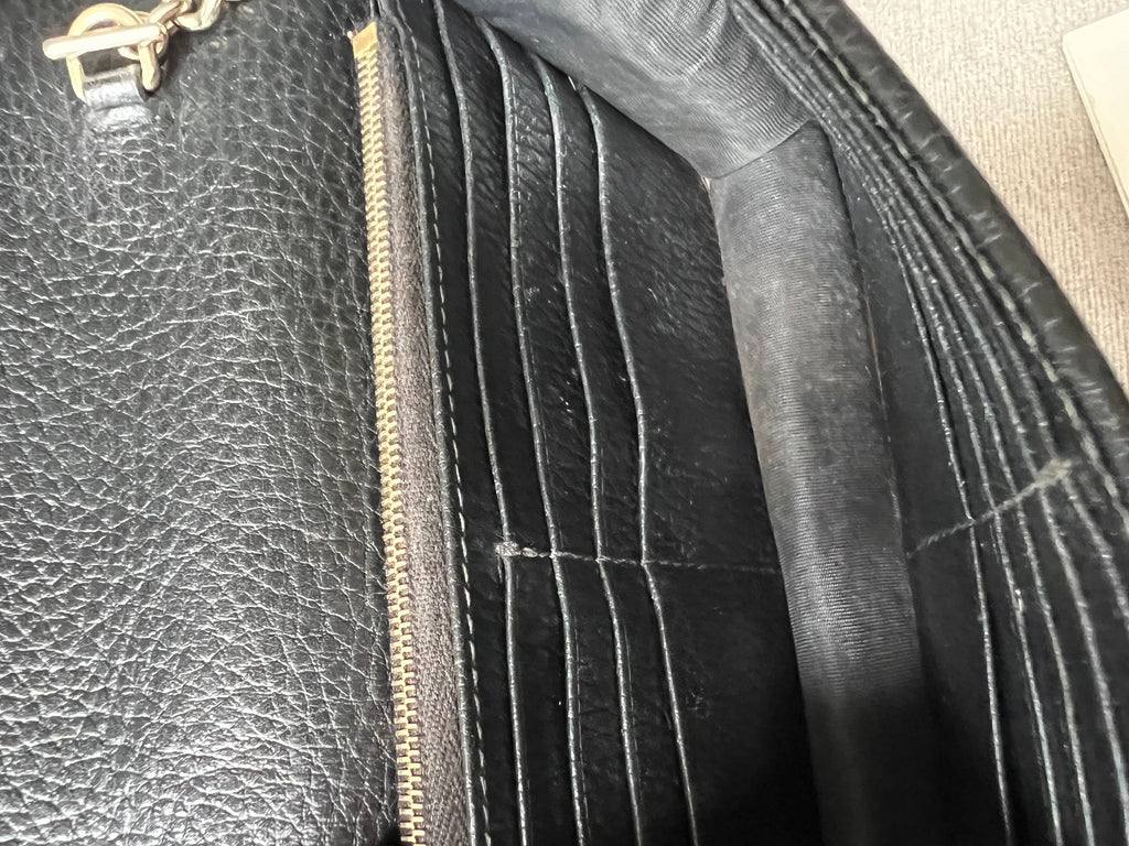 Gucci Black Interlocking Chain Wallet