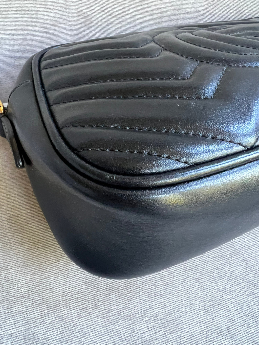 Gucci GG Black Marmont Small Shoulder Bag