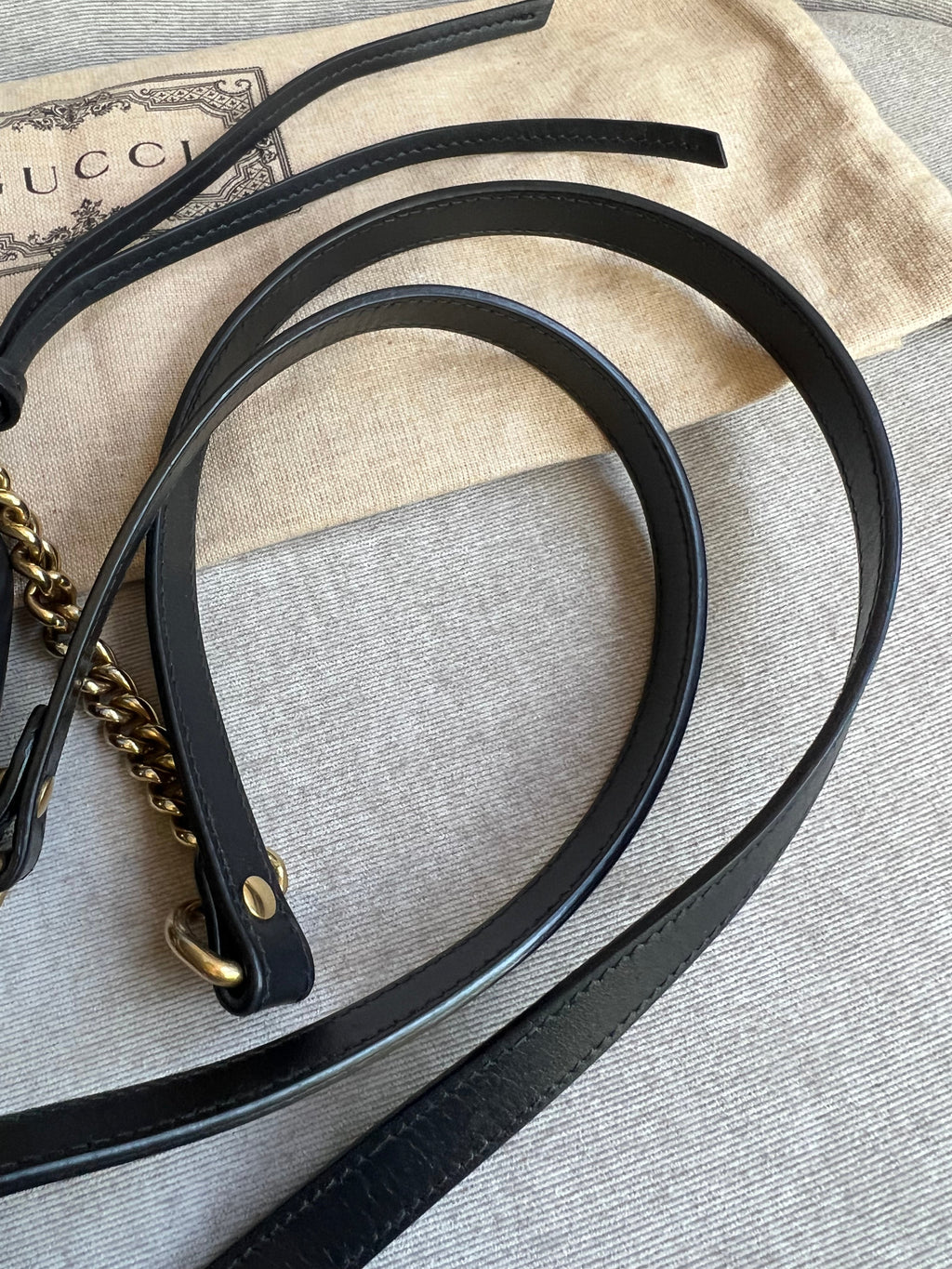 Gucci GG Black Marmont Mini Shoulder Bag