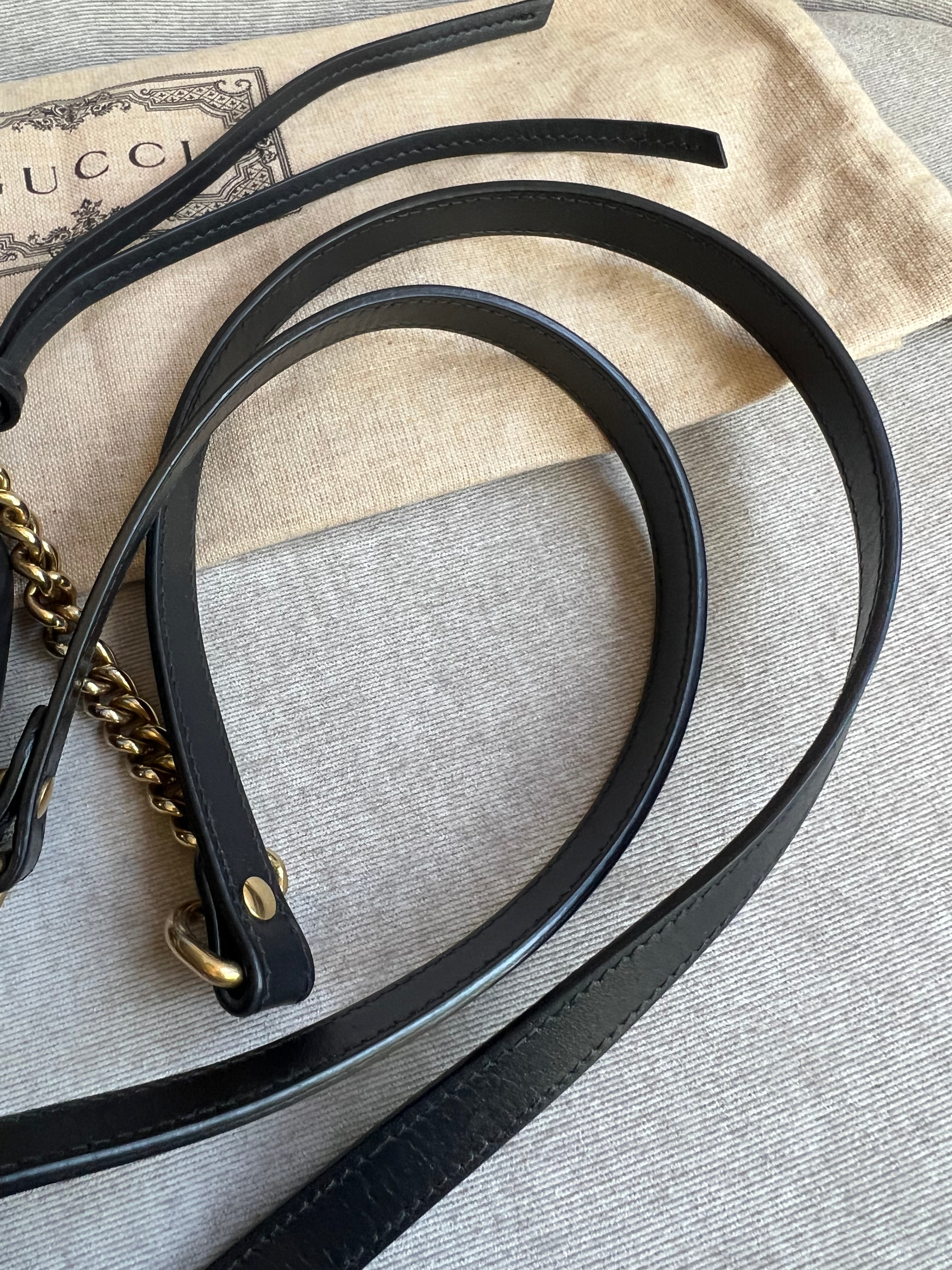 Gucci GG Black Marmont Mini Shoulder Bag