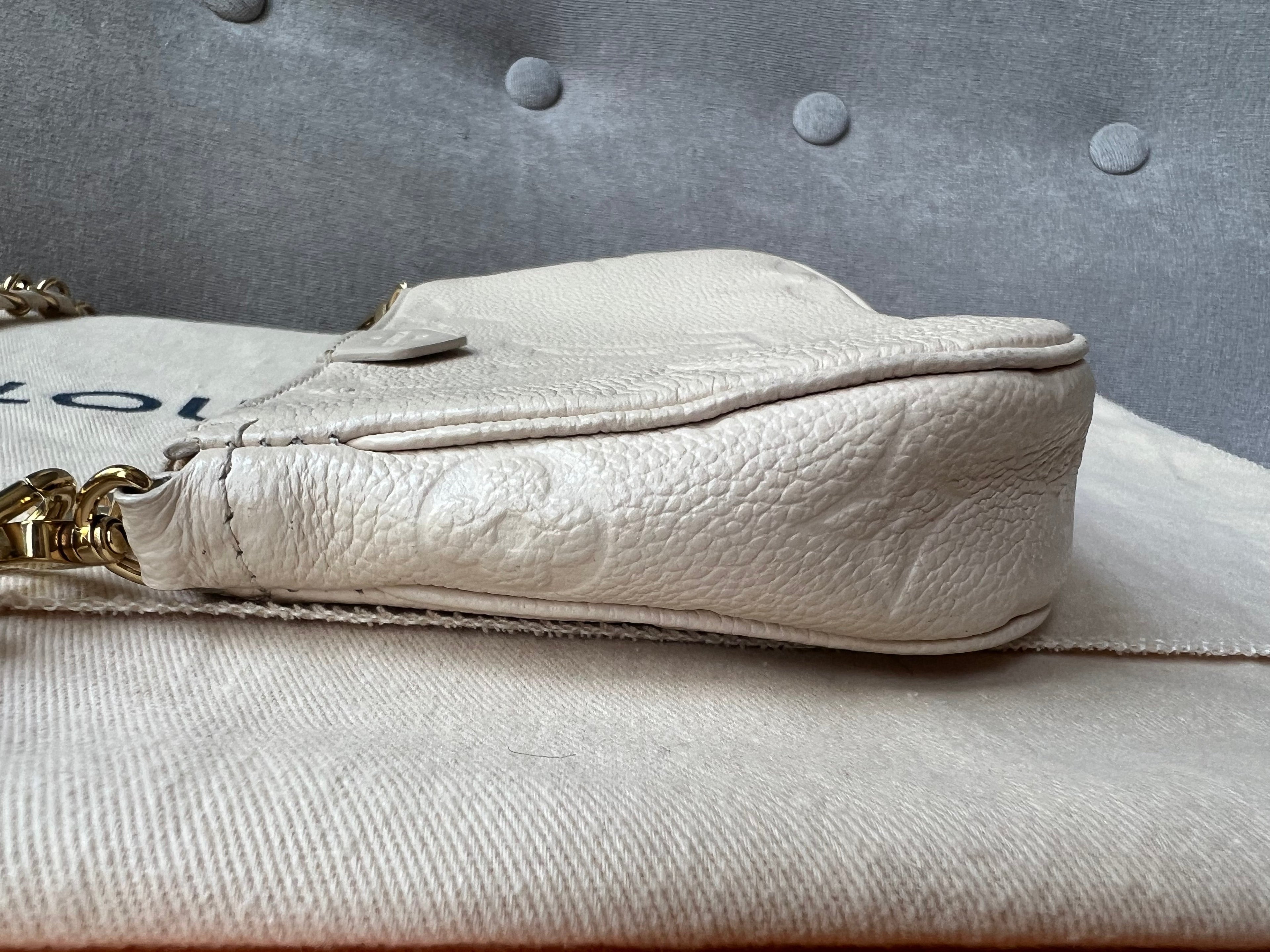 Louis Vuitton Multi Pochette Accessoires Creme Empreinte (RRP £2110)