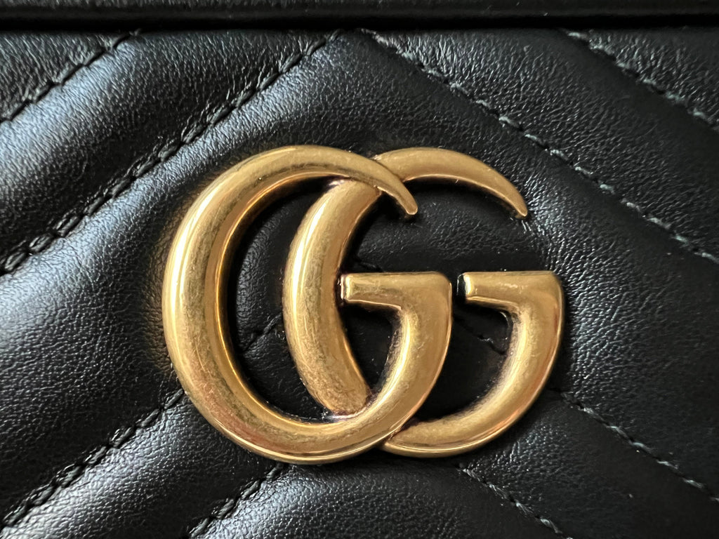 Gucci GG Black Marmont Mini Shoulder Bag (RRP £1,160)