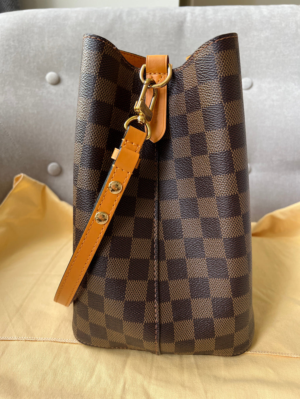 Louis Vuitton Neo Noe Damier Ebene and Safran (RRP £1,560)