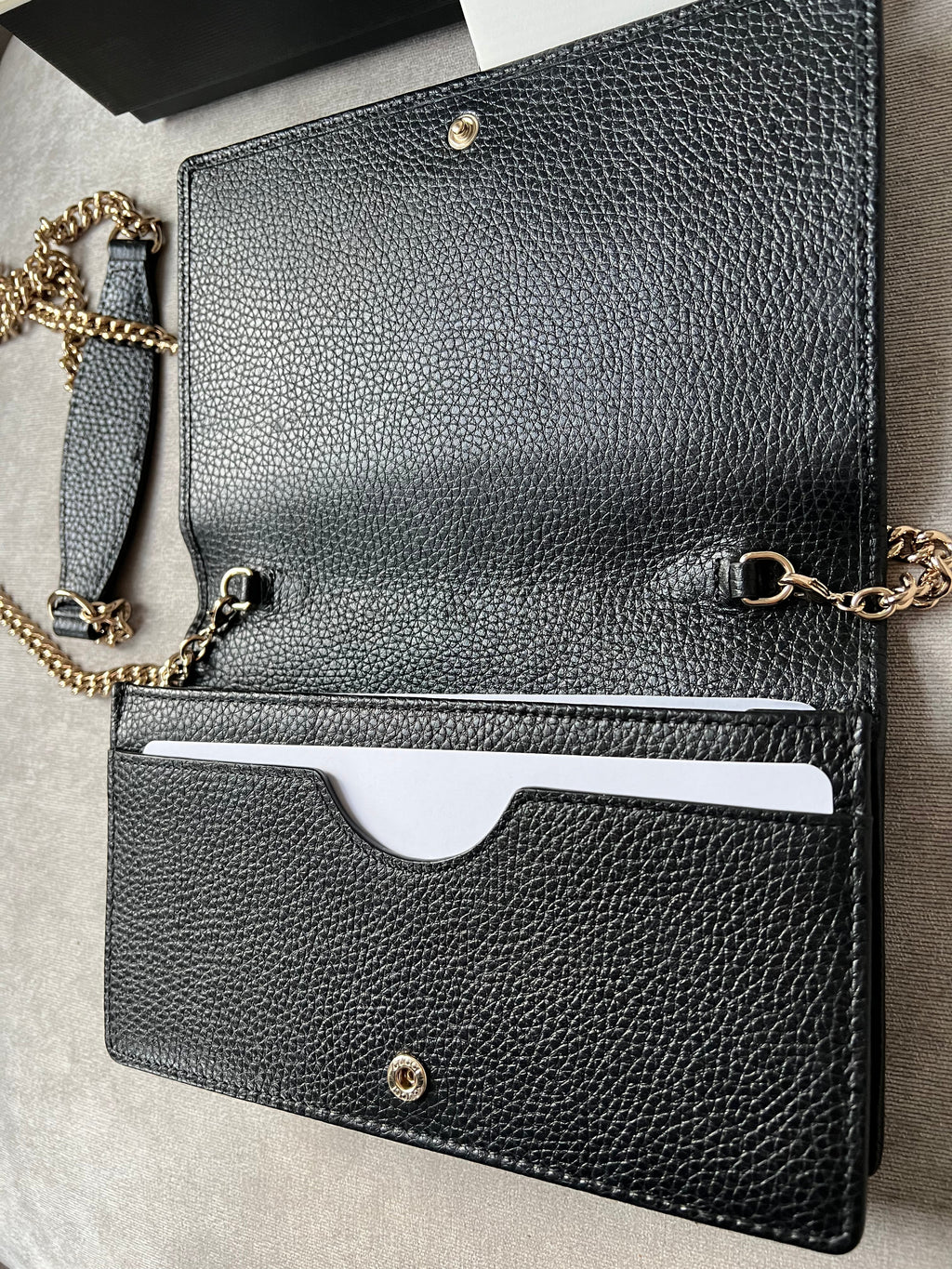 Gucci Black Soho Chain Wallet