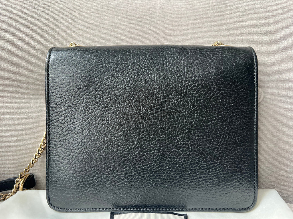 Gucci Interlocking GG Black Small Shoulder Bag