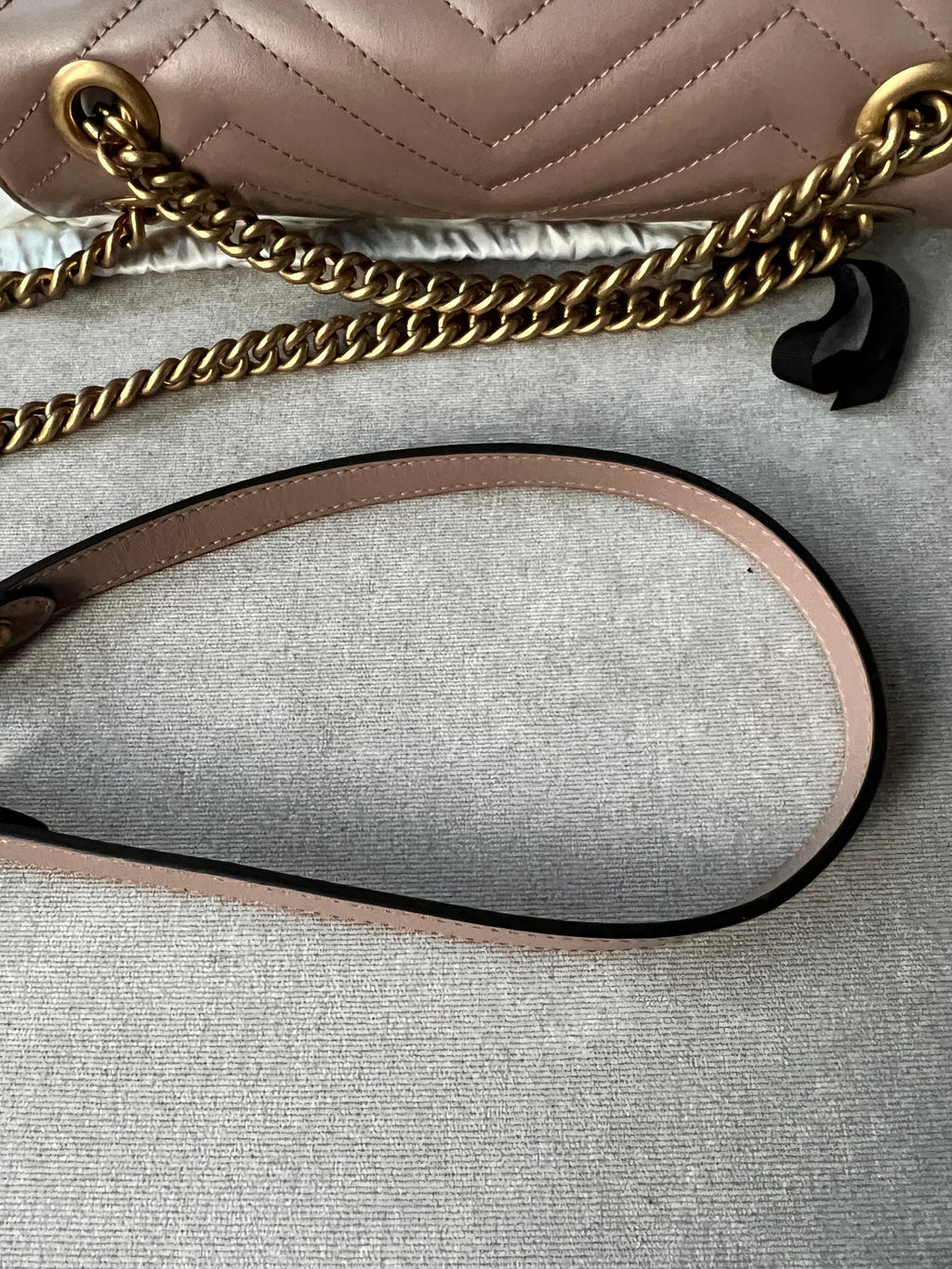 Gucci GG Dusty Pink Marmont Small Shoulder Bag (RRP £1800)