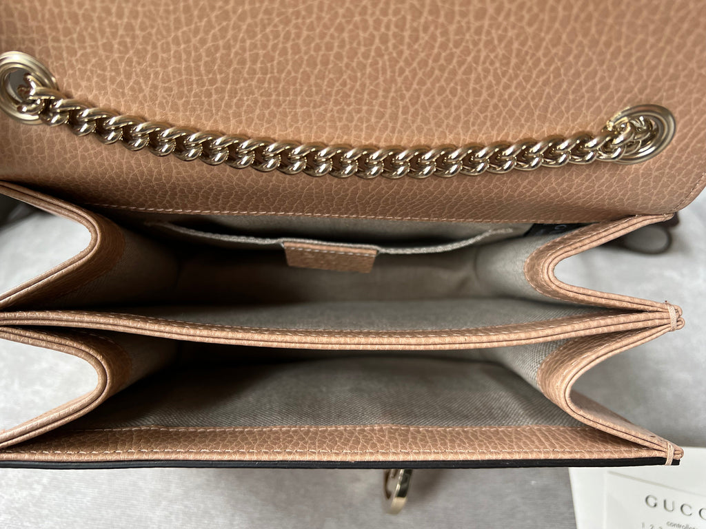 Gucci Interlocking GG Beige Small Shoulder Bag