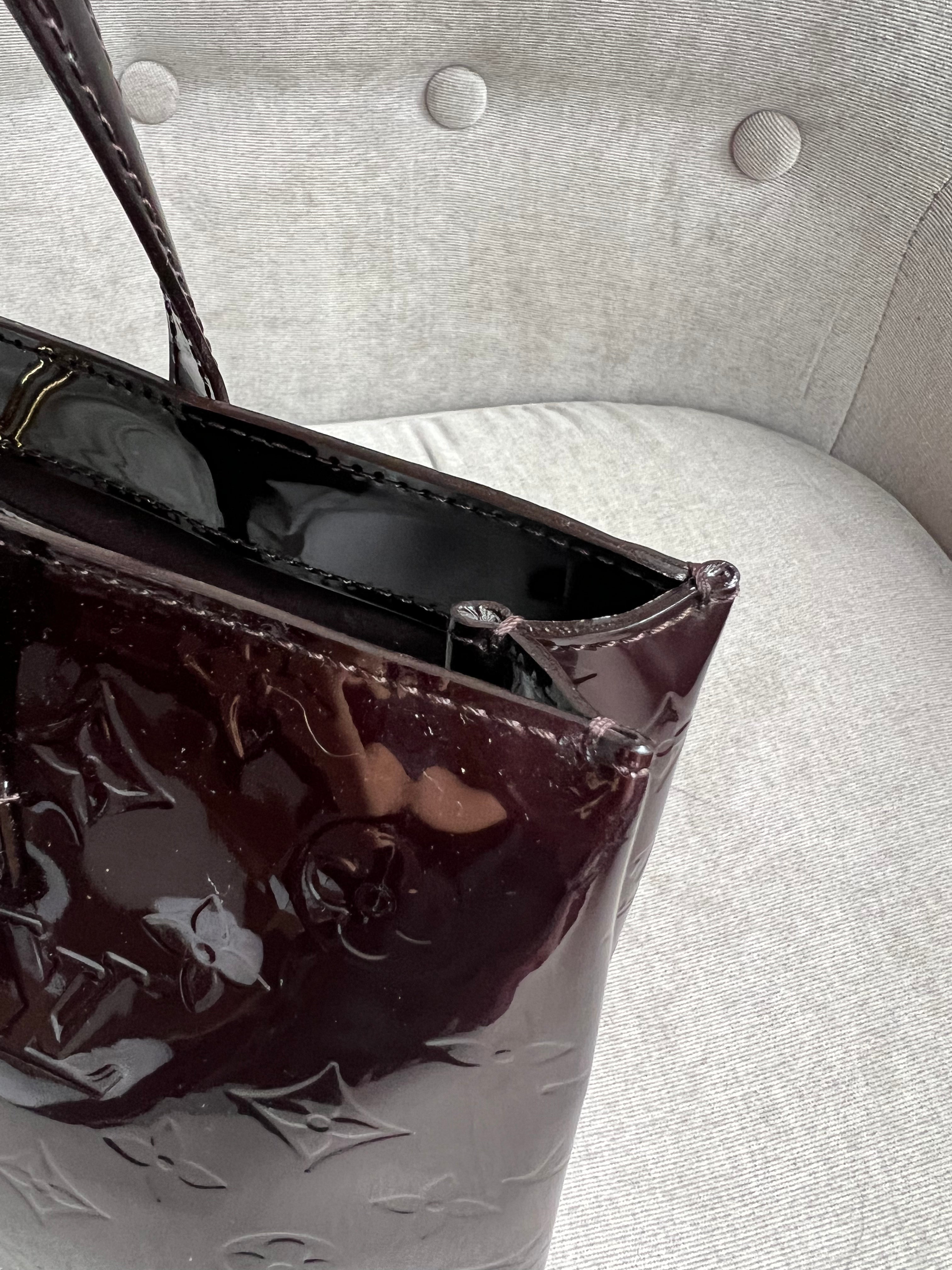 Louis Vuitton Wilshire Amarante Vernis Patent Leather