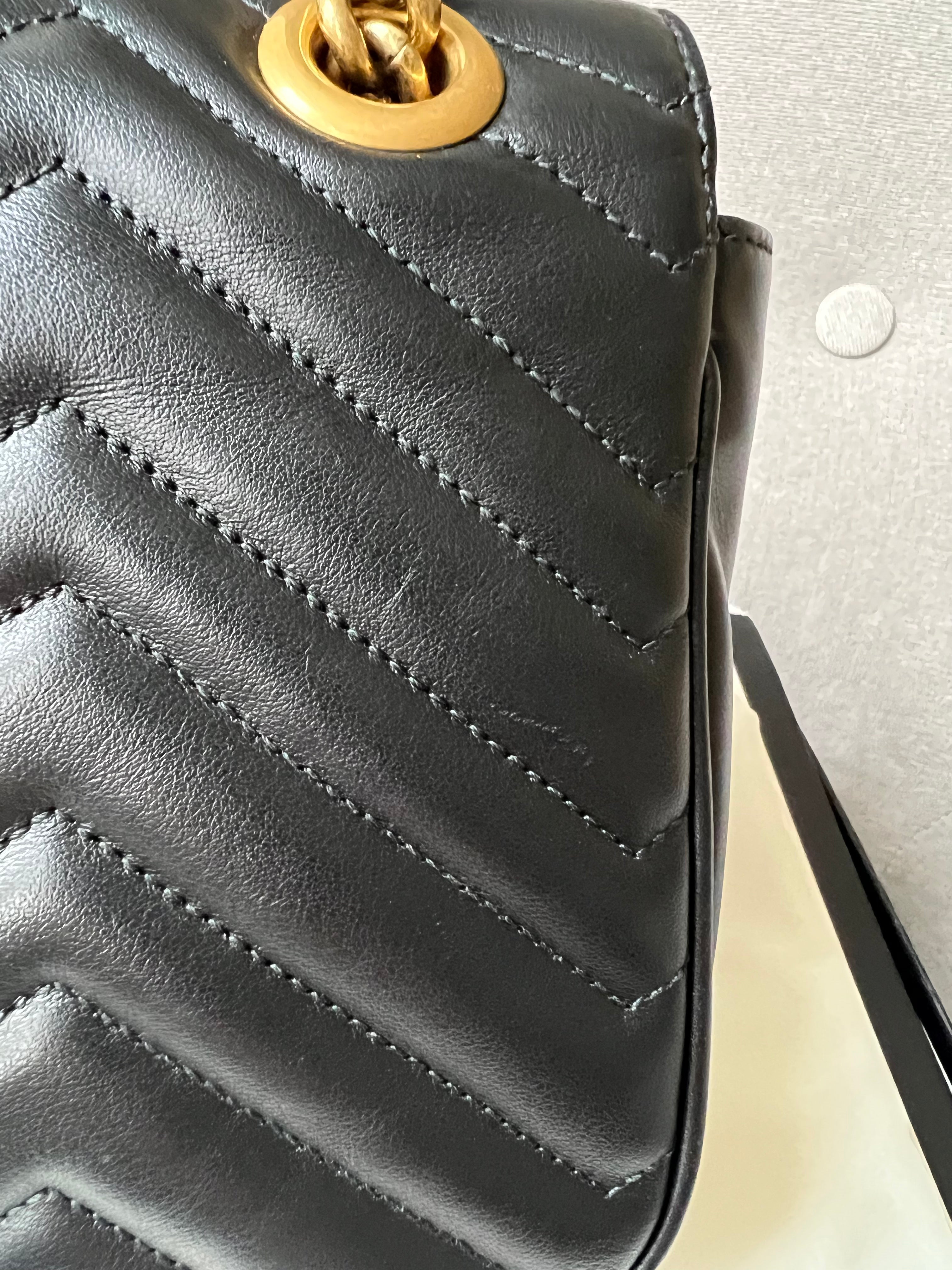 Gucci GG Black Marmont Small Shoulder Bag (RRP £1800)