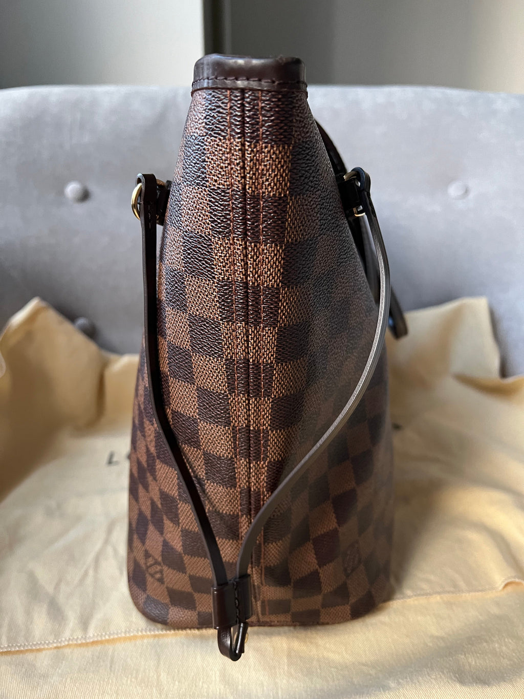 Louis Vuitton Neverfull MM Damier Ebene Cherry Interior (RRP £1,410)