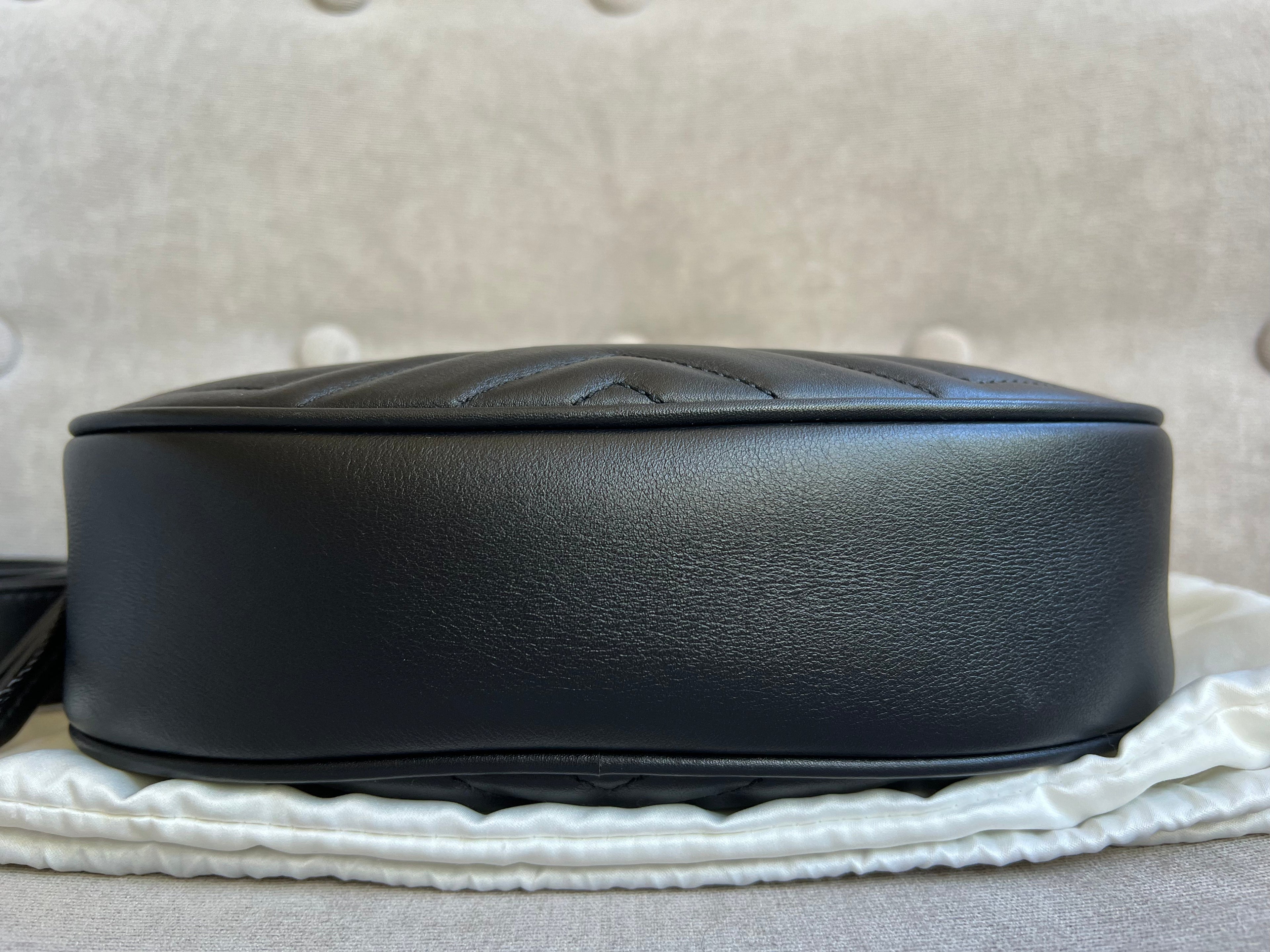 Gucci GG Black Marmont Belt Bag