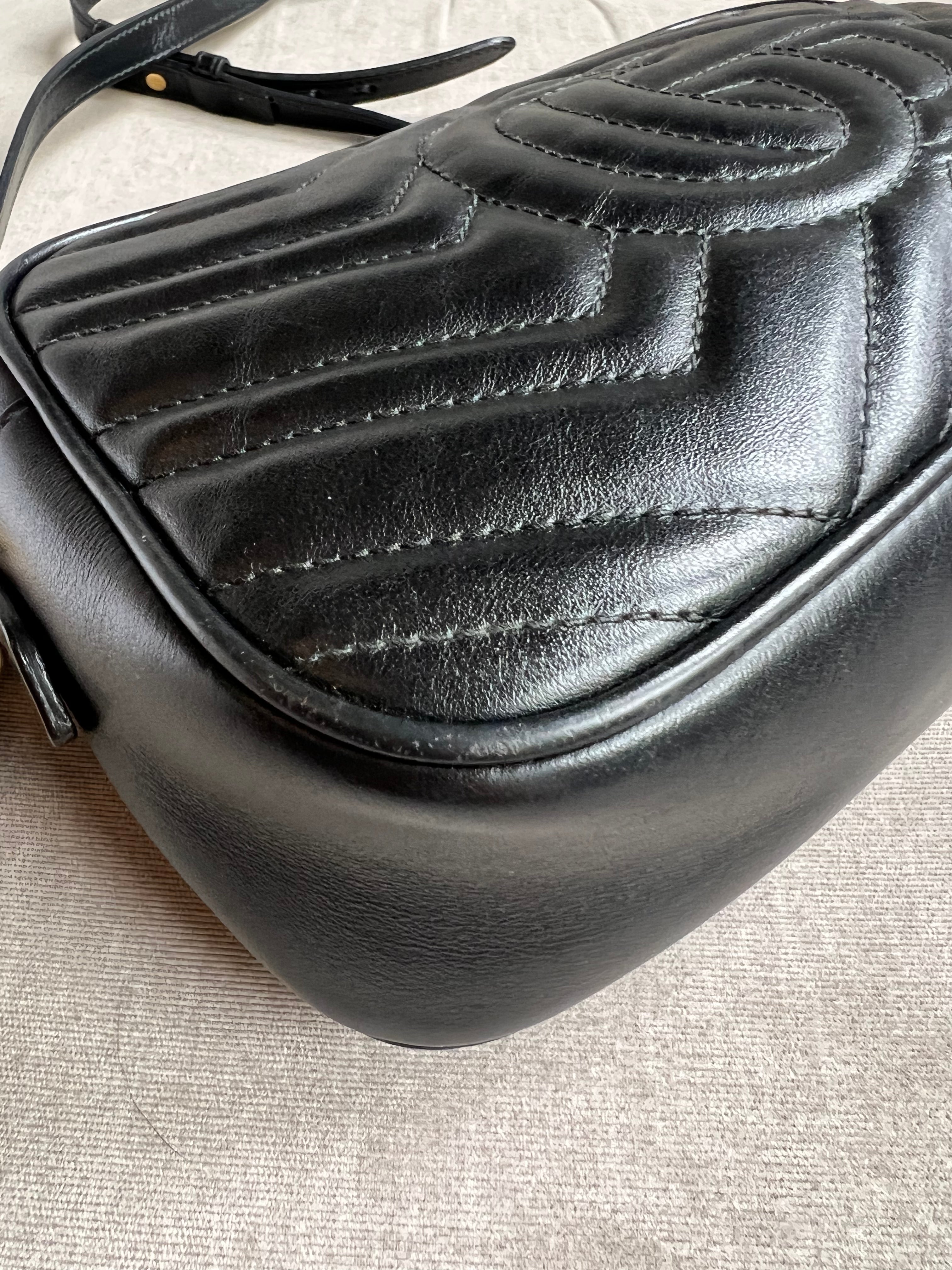 Gucci GG Black Marmont Small Shoulder Bag