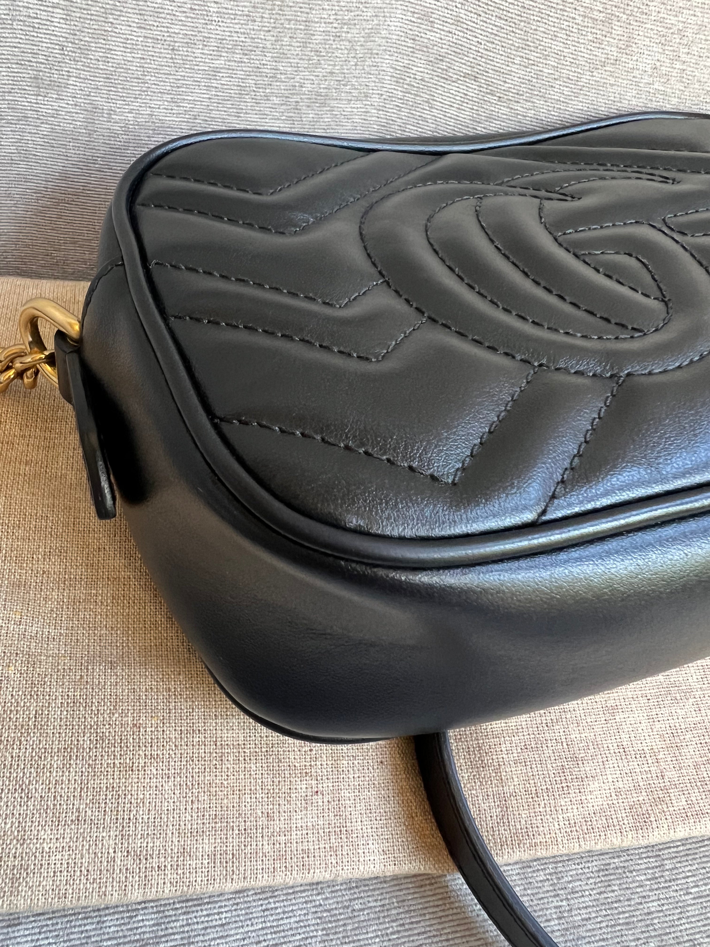 Gucci GG Black Marmont Mini Shoulder Bag
