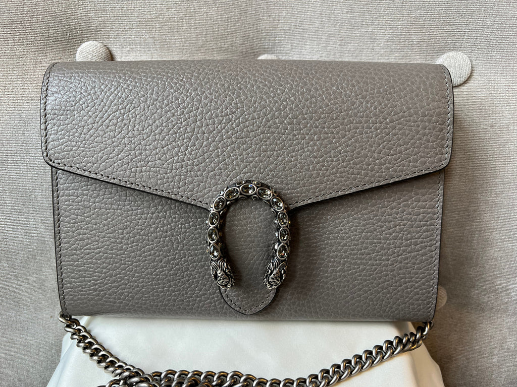 Gucci Dionysus Grey Mini Chain Bag (RRP £1340)