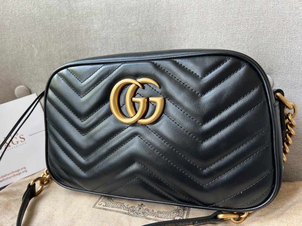 Gucci GG Black Marmont Small Shoulder Bag