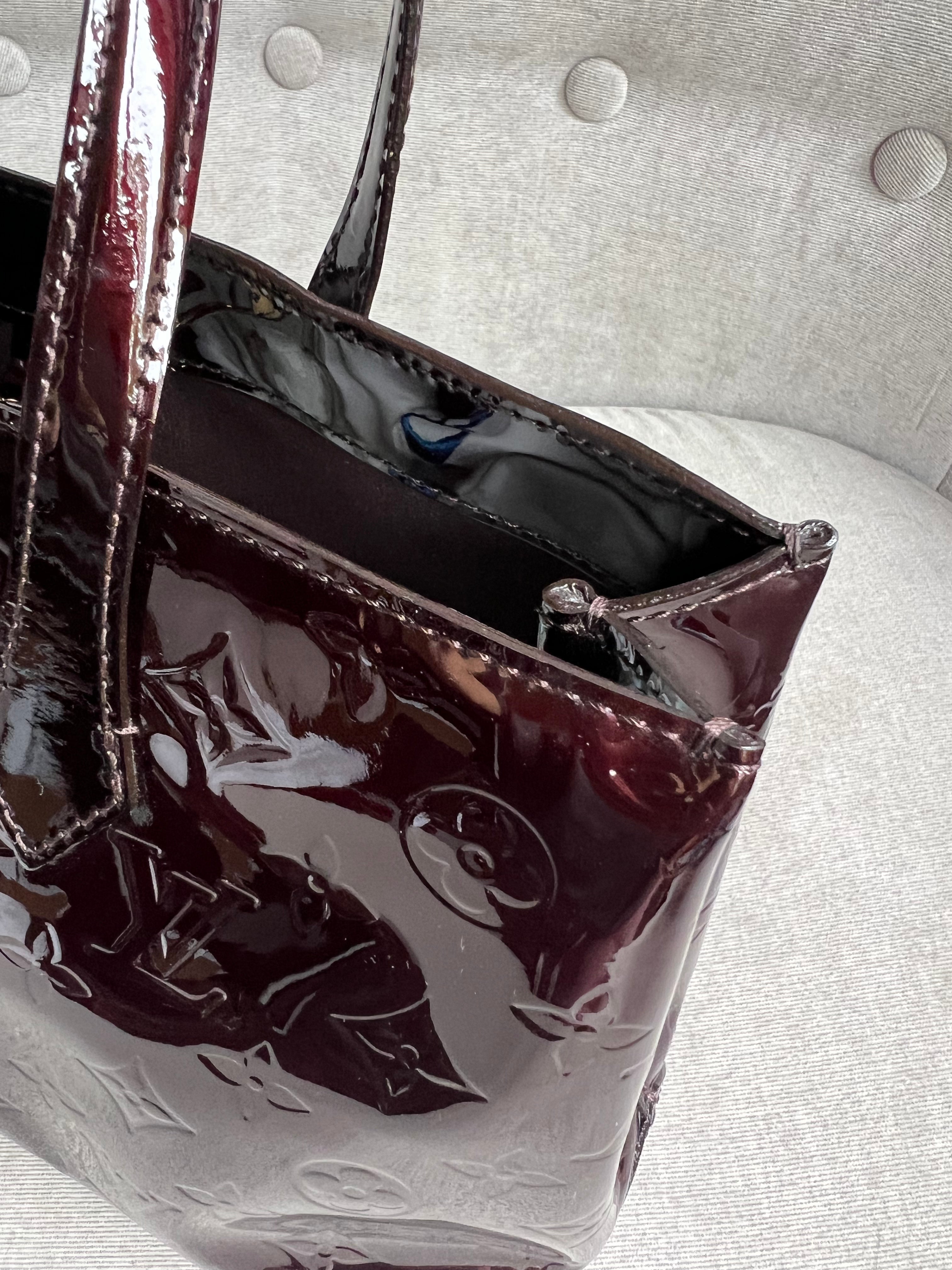 Louis Vuitton Wilshire Amarante Vernis Patent Leather