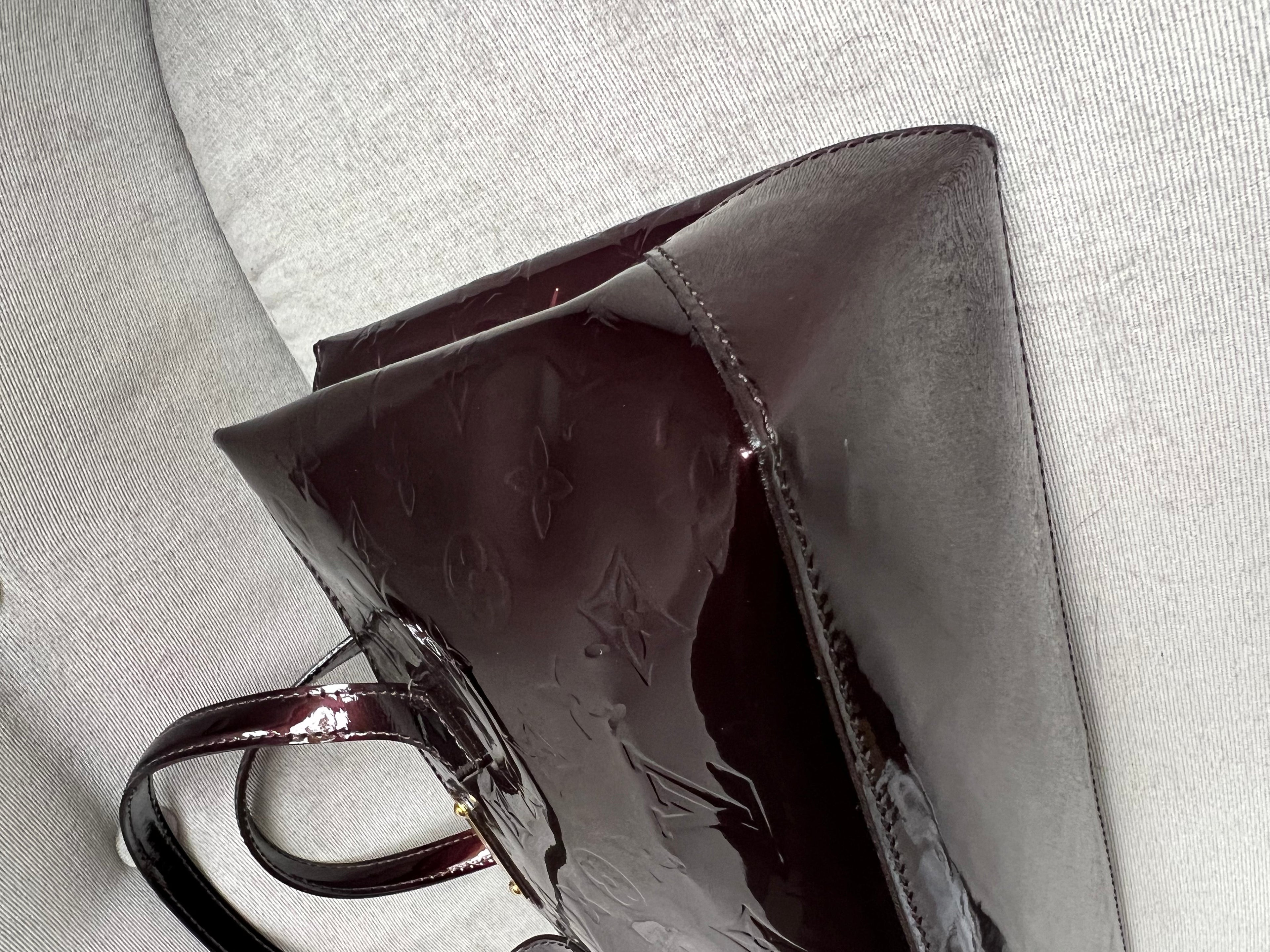 Louis Vuitton Wilshire Amarante Vernis Patent Leather
