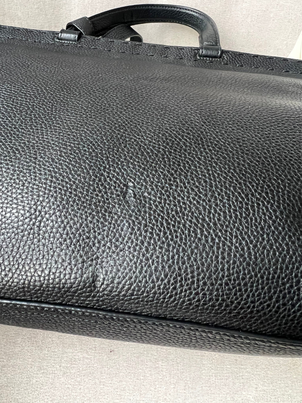 Gucci GG Black Marmont Medium Top Handle Bag