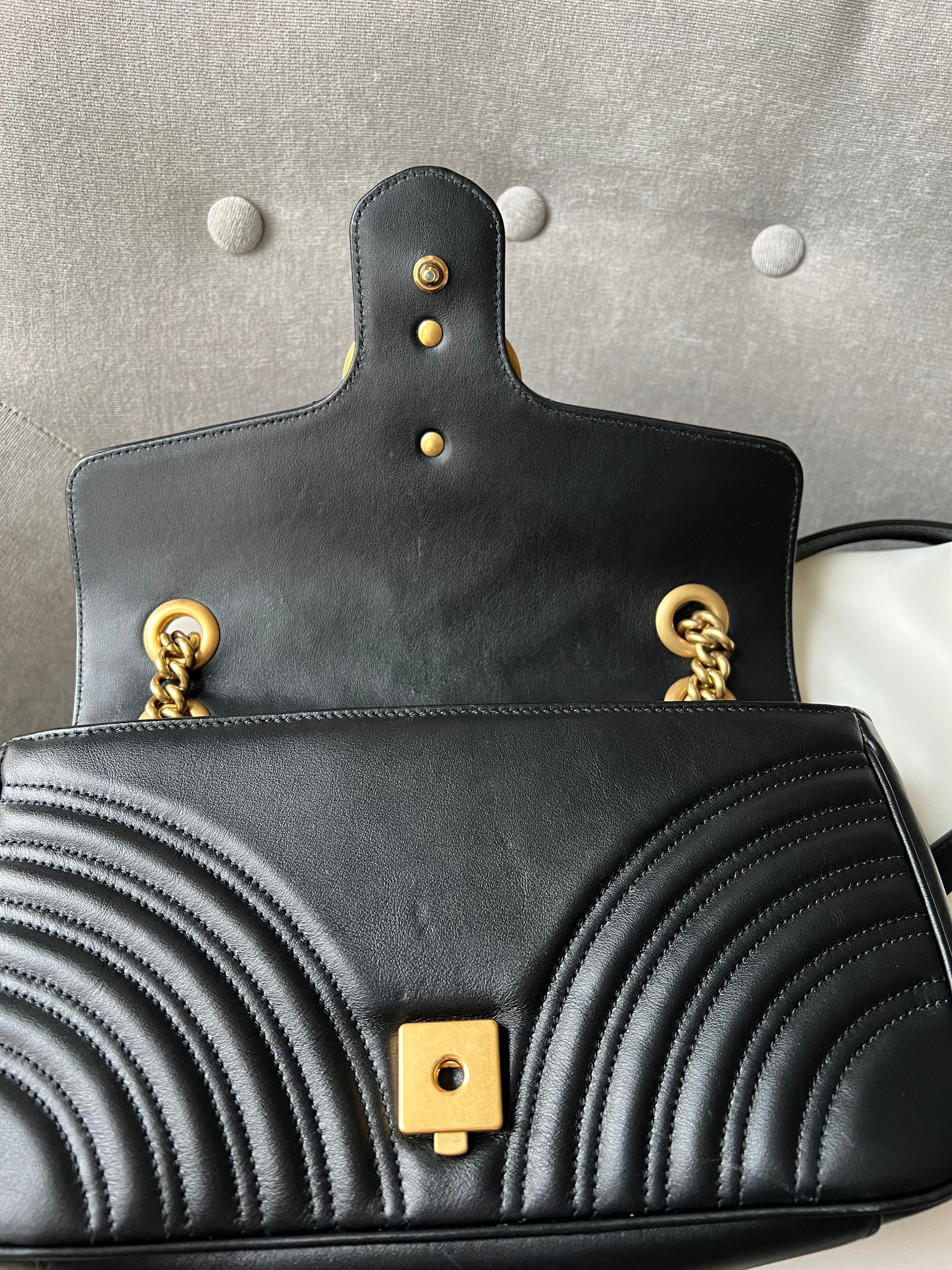 Gucci GG Black Marmont Small Shoulder Bag (RRP £1800)